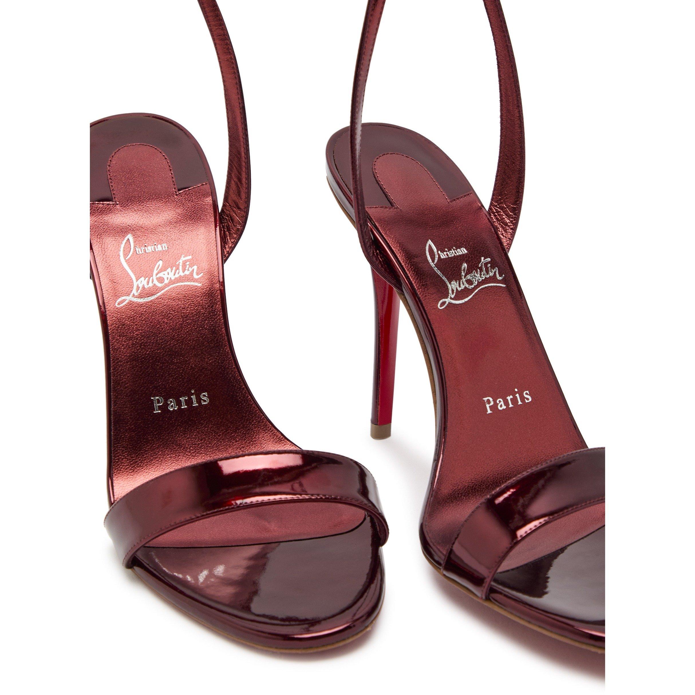 METALLIC SILVER - Christian Louboutin - MISS Z SANDAL 100 SPECCHIO/LIN - 3