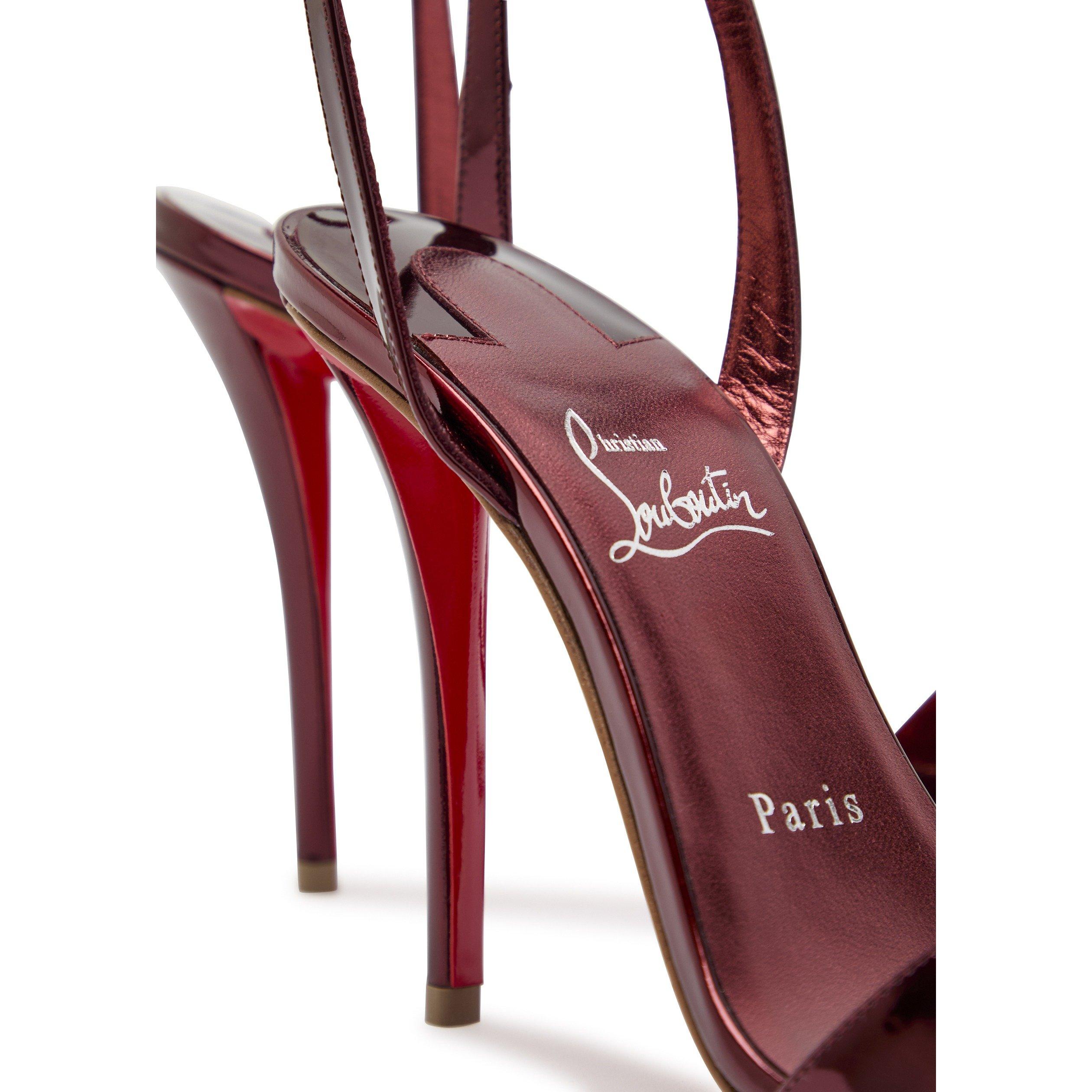 METALLIC SILVER - Christian Louboutin - MISS Z SANDAL 100 SPECCHIO/LIN - 4