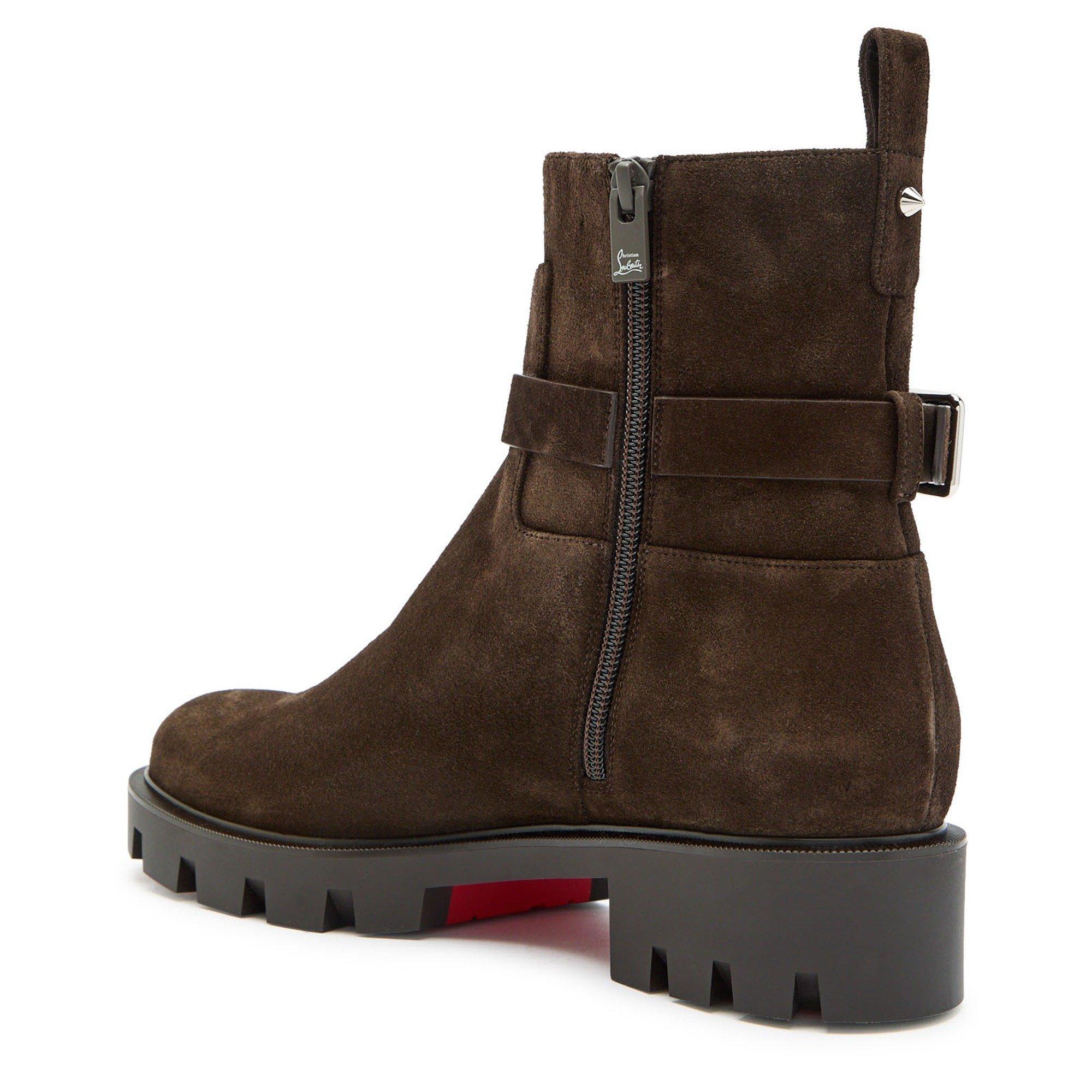 BROWN - Christian Louboutin - DIANOUCHETTE LUG FLAT CROSTA - 2