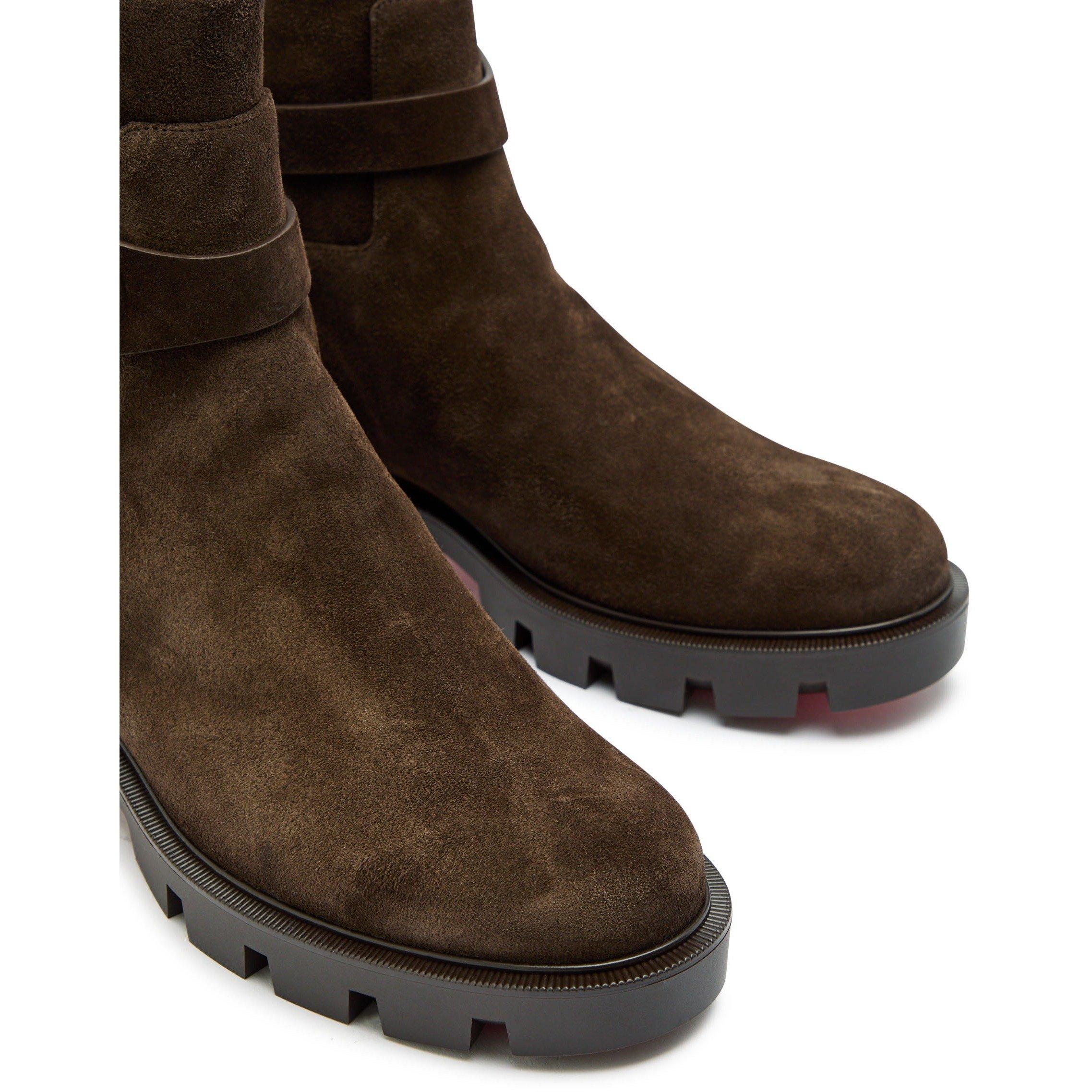 BROWN - Christian Louboutin - DIANOUCHETTE LUG FLAT CROSTA - 3
