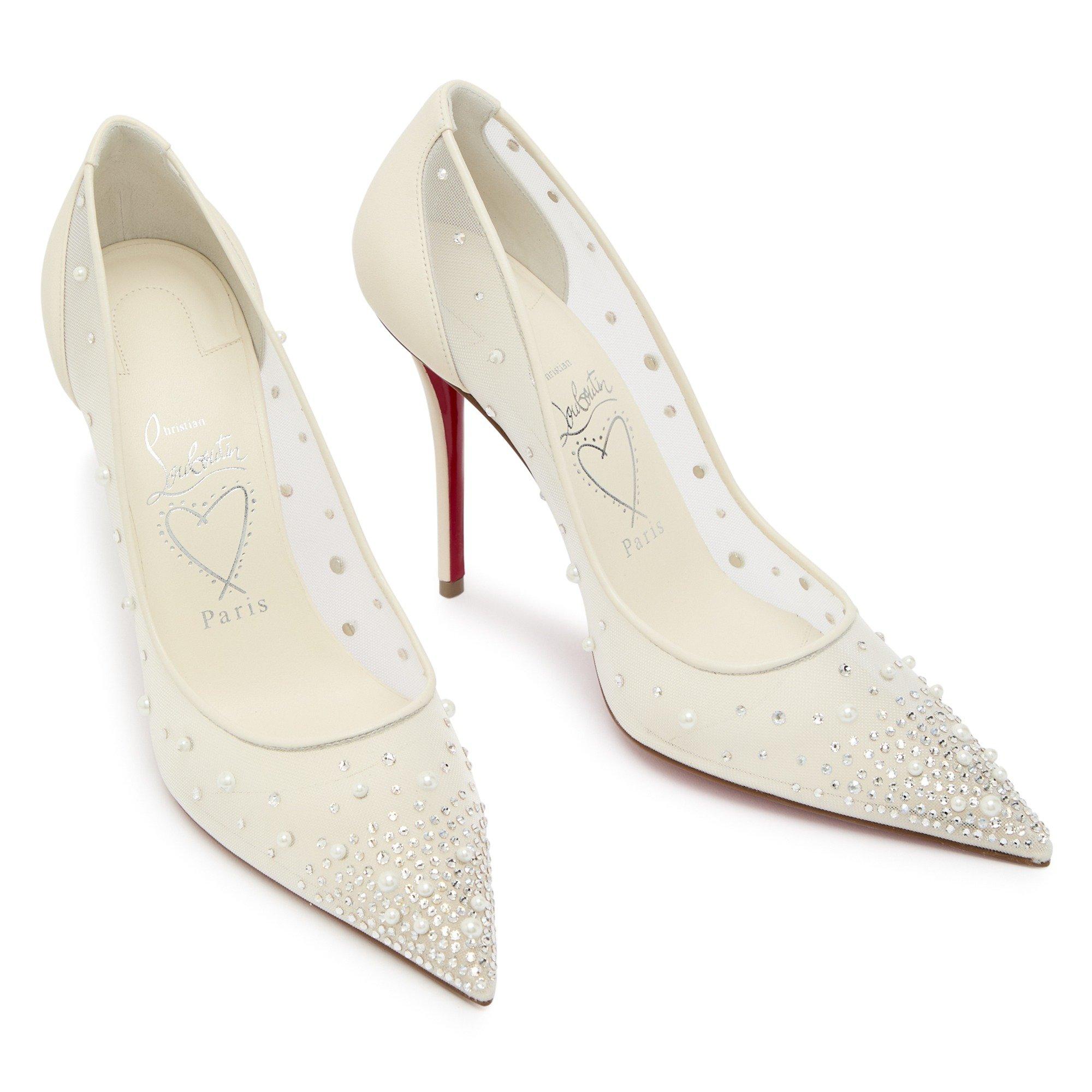 WHITE - Christian Louboutin - MISS Z DEGRASTRASS PERLA 100 R - 3