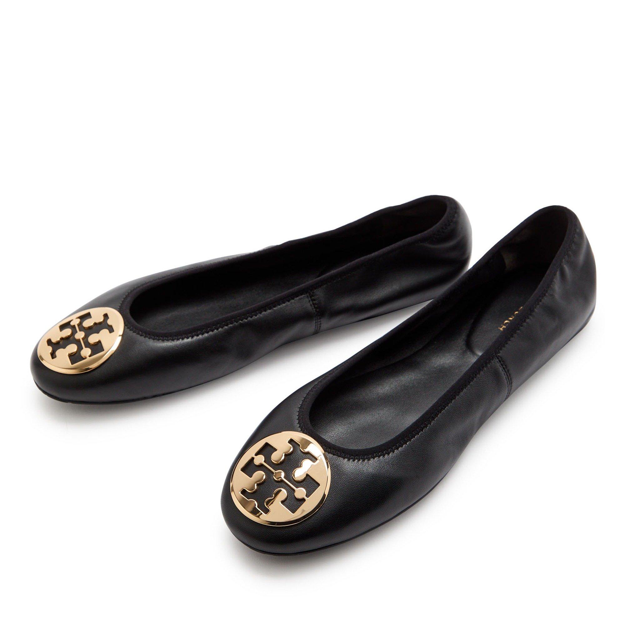 BLACK - Tory Burch - Women's Reva Travel Ballet Pumps - 3