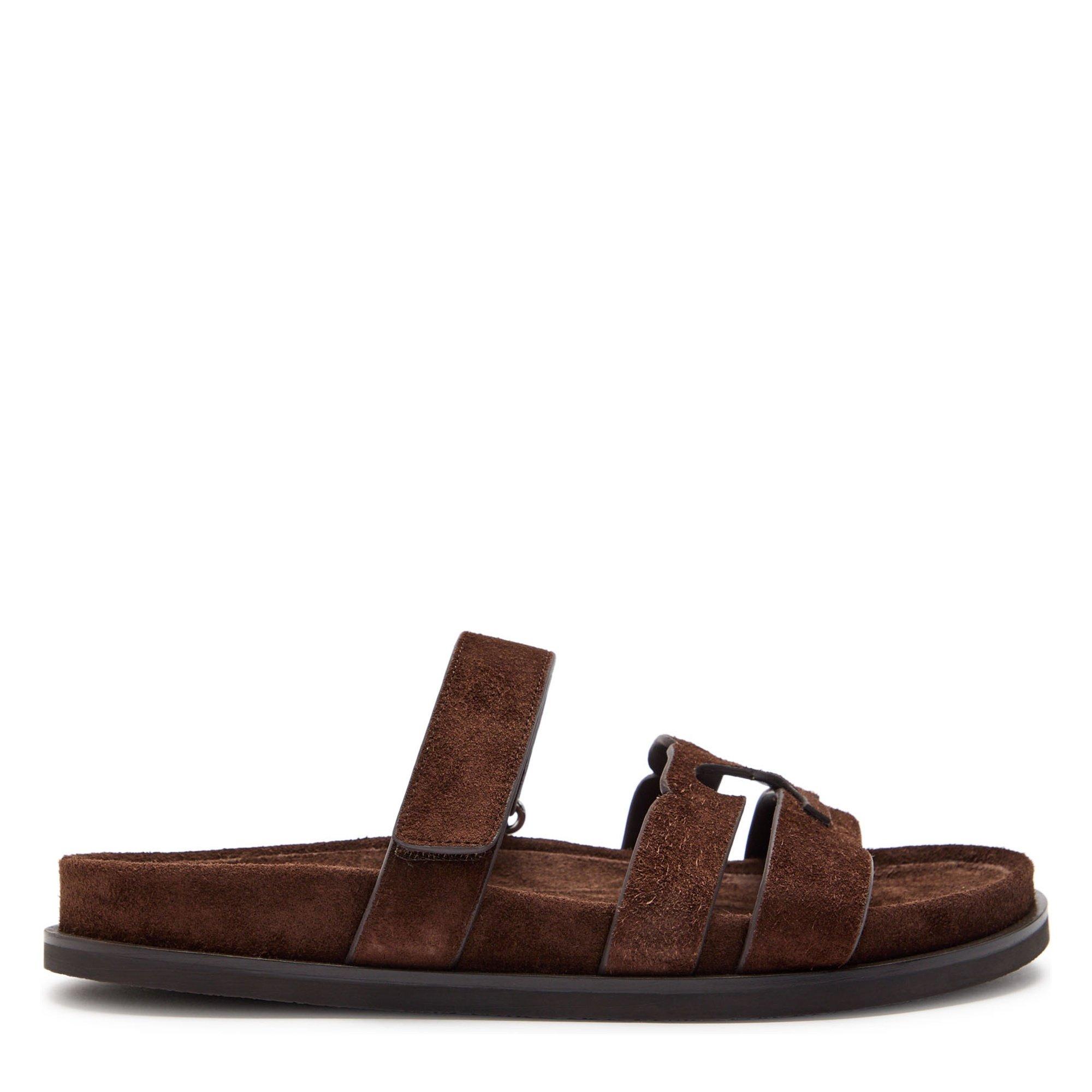 DARK BROWN - Tory Burch - INES SPORT SLIDE - 1