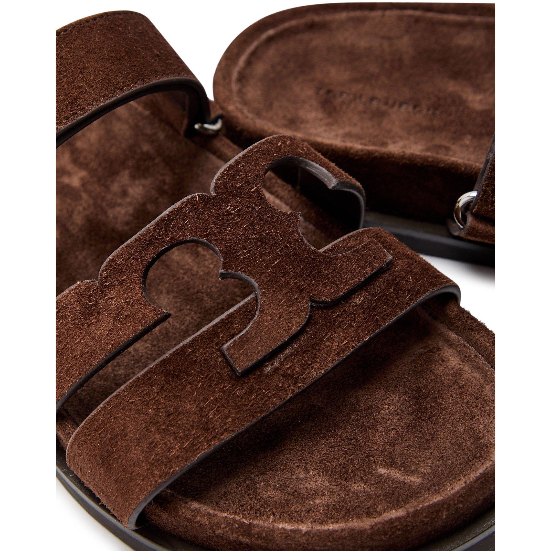 DARK BROWN - Tory Burch - INES SPORT SLIDE - 4
