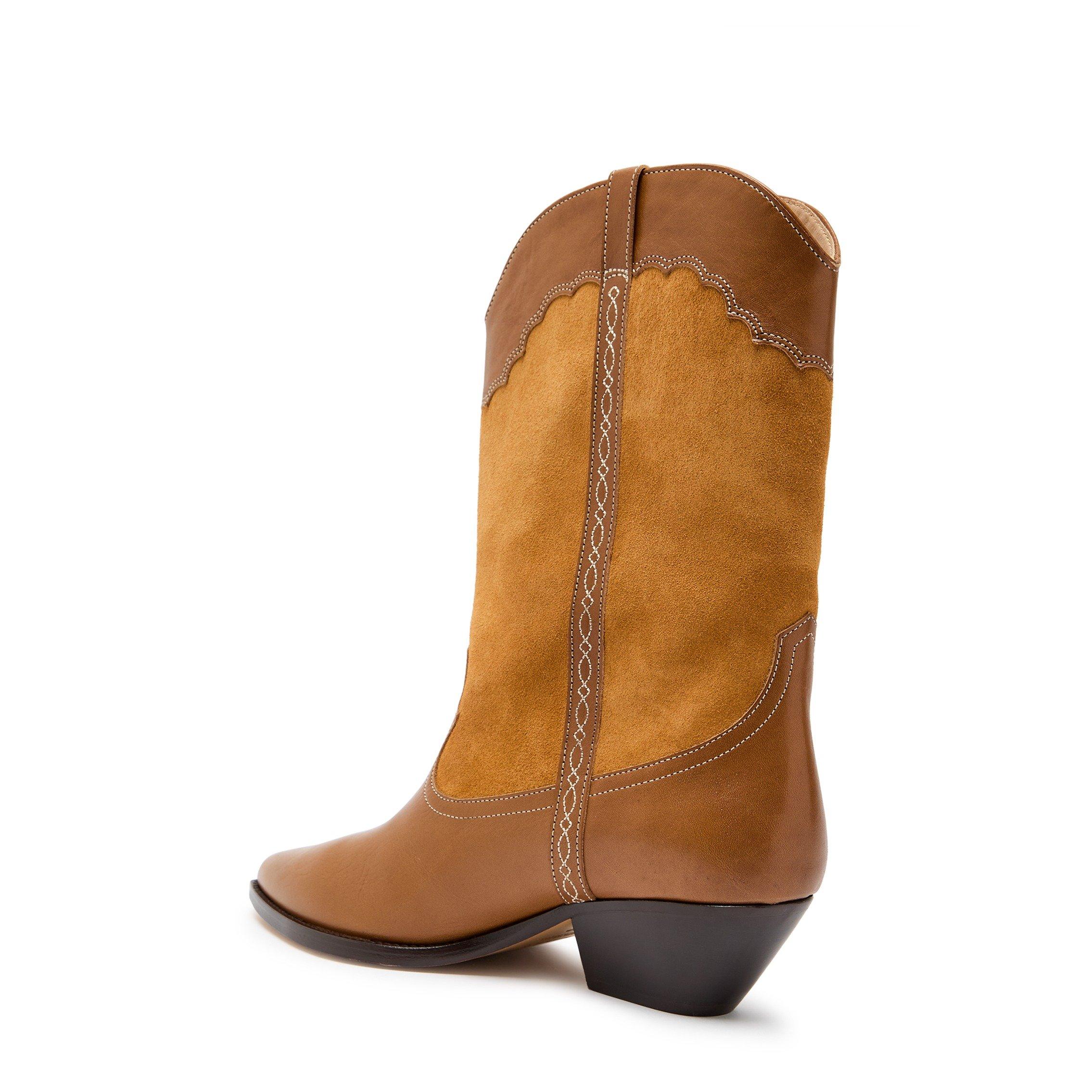 TAN - Marant Etoile - Women's Duerto Suede Western Boots - 2