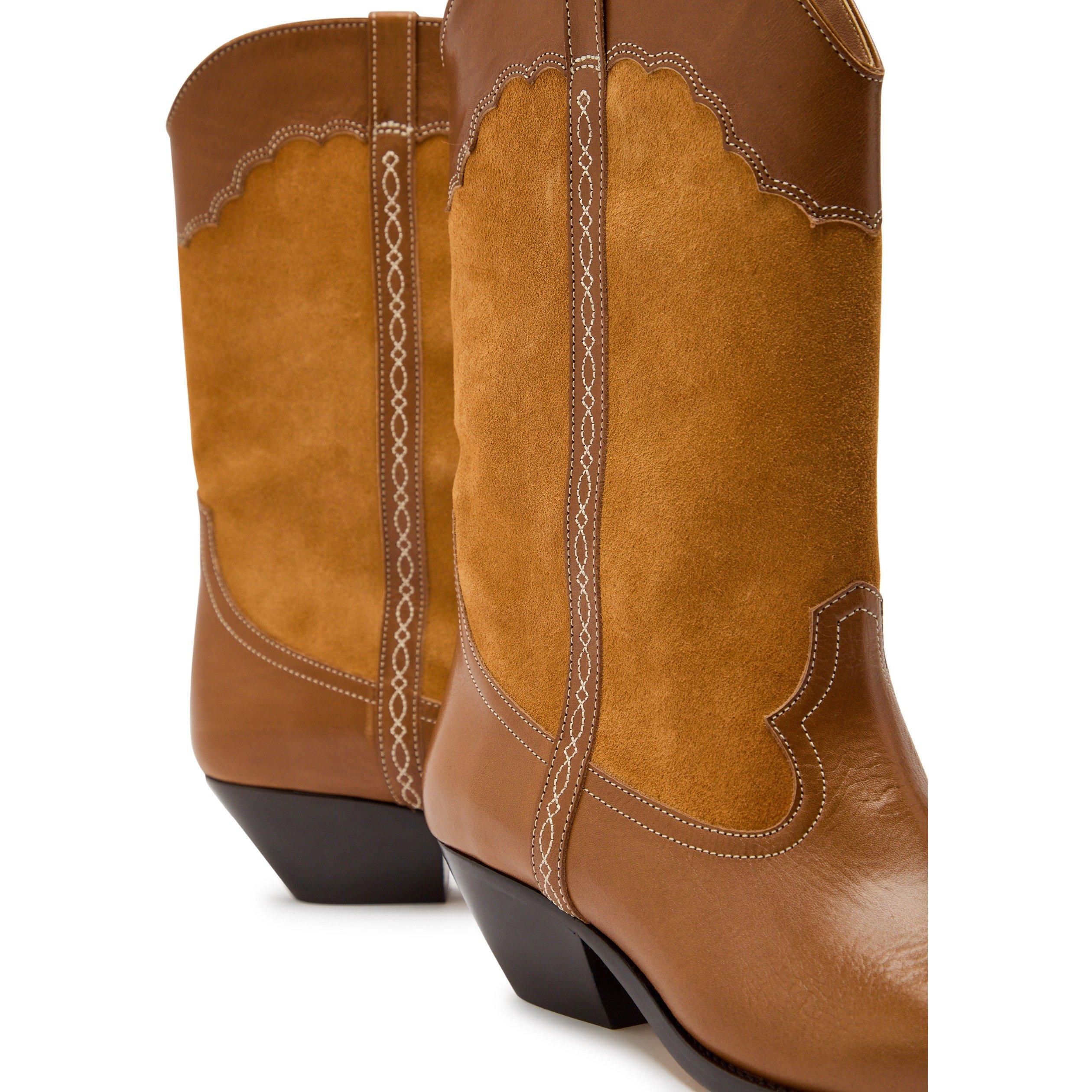 TAN - Marant Etoile - Women's Duerto Suede Western Boots - 4