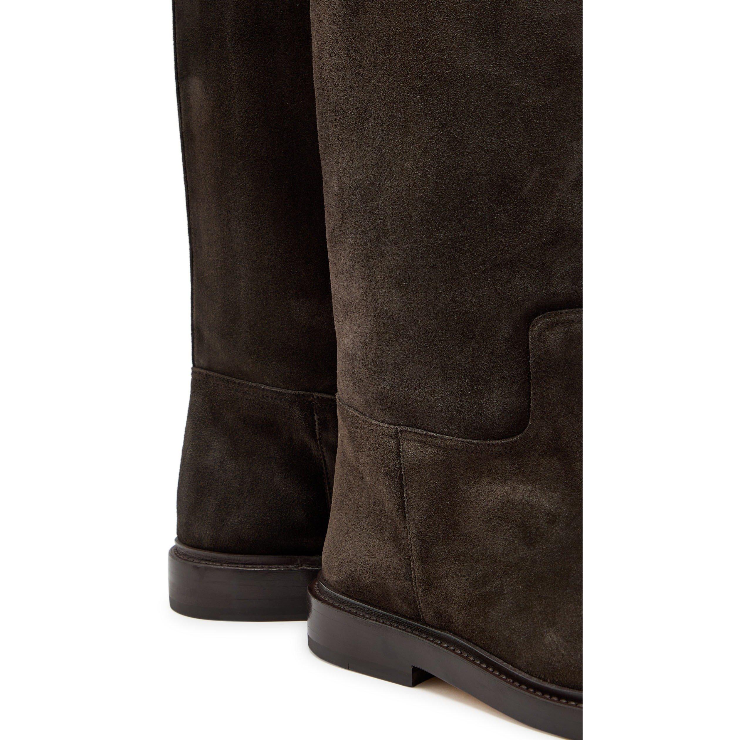 BROWN - Legres - RIDING BOOT IN SUEDE - 4