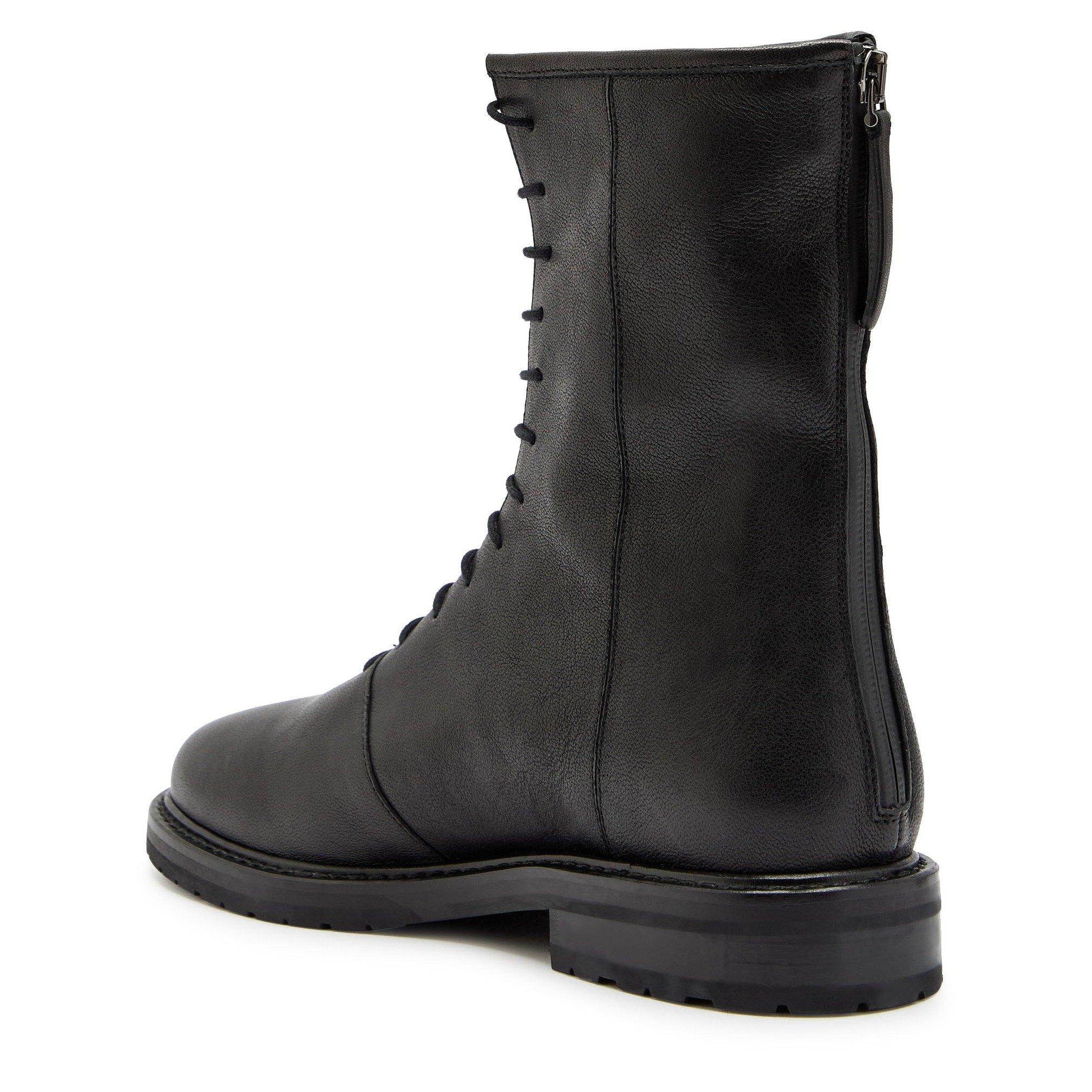 BLACK - Legres - COMBAT IN WASHED LEATHER - 2