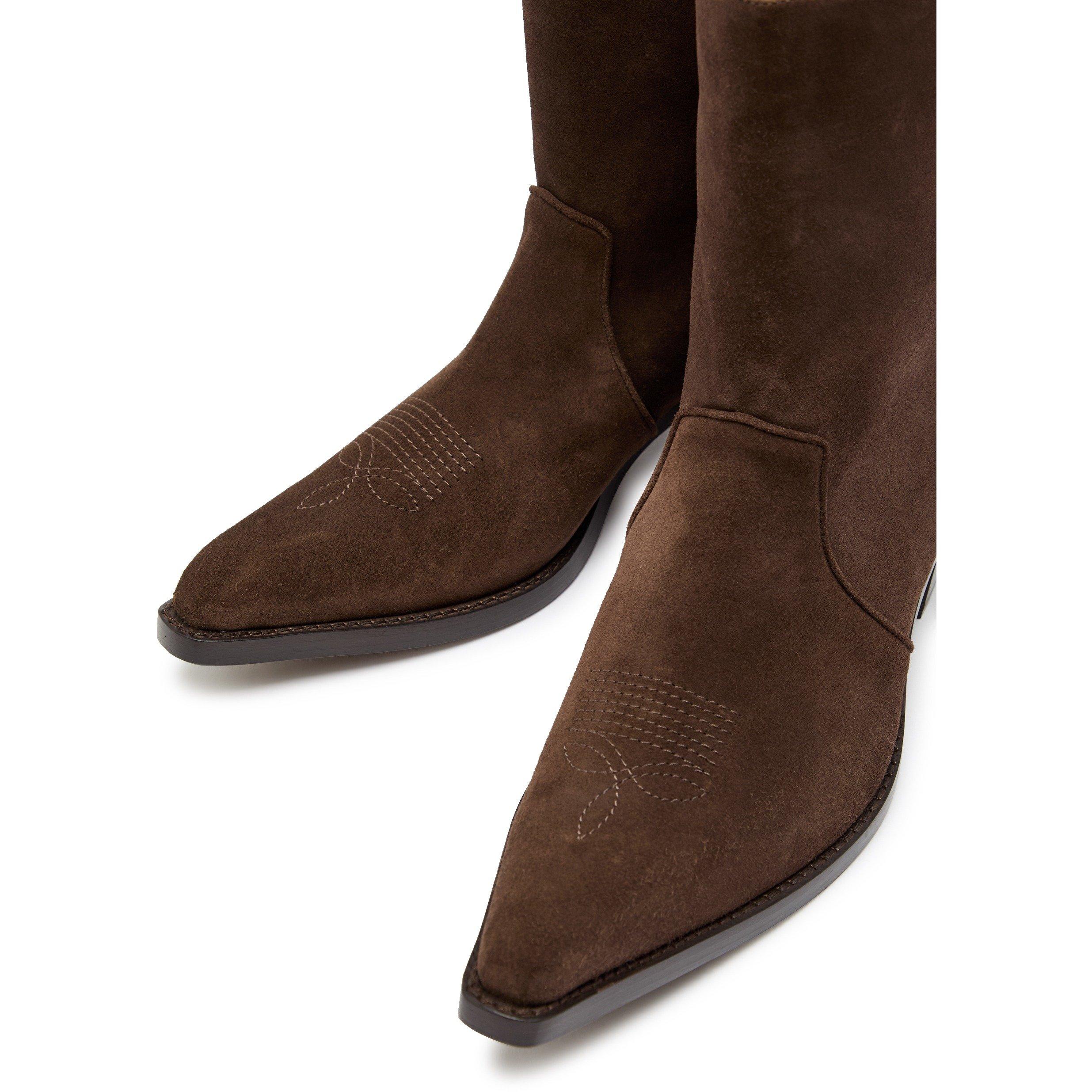 BROWN - Khaite - CLIVE ANKLE BOOT 35 - 3