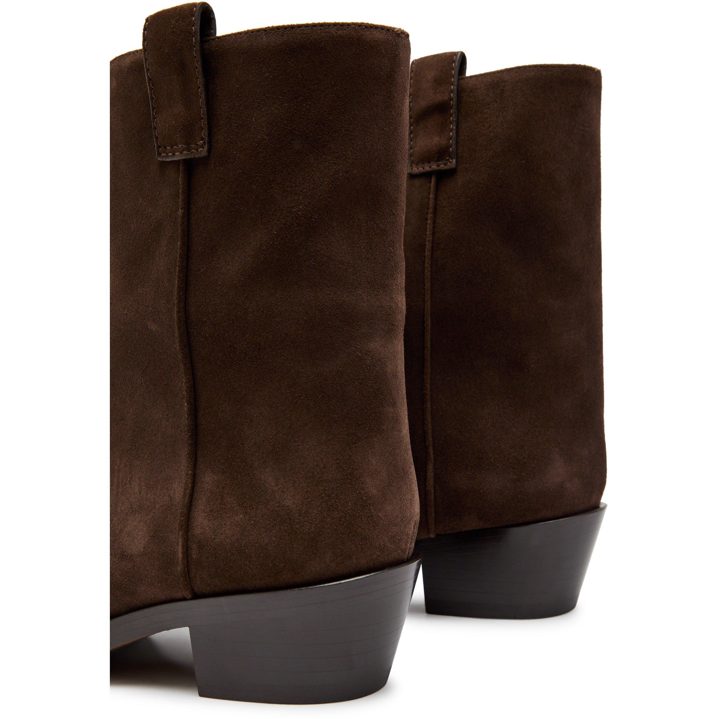 BROWN - Khaite - CLIVE ANKLE BOOT 35 - 4