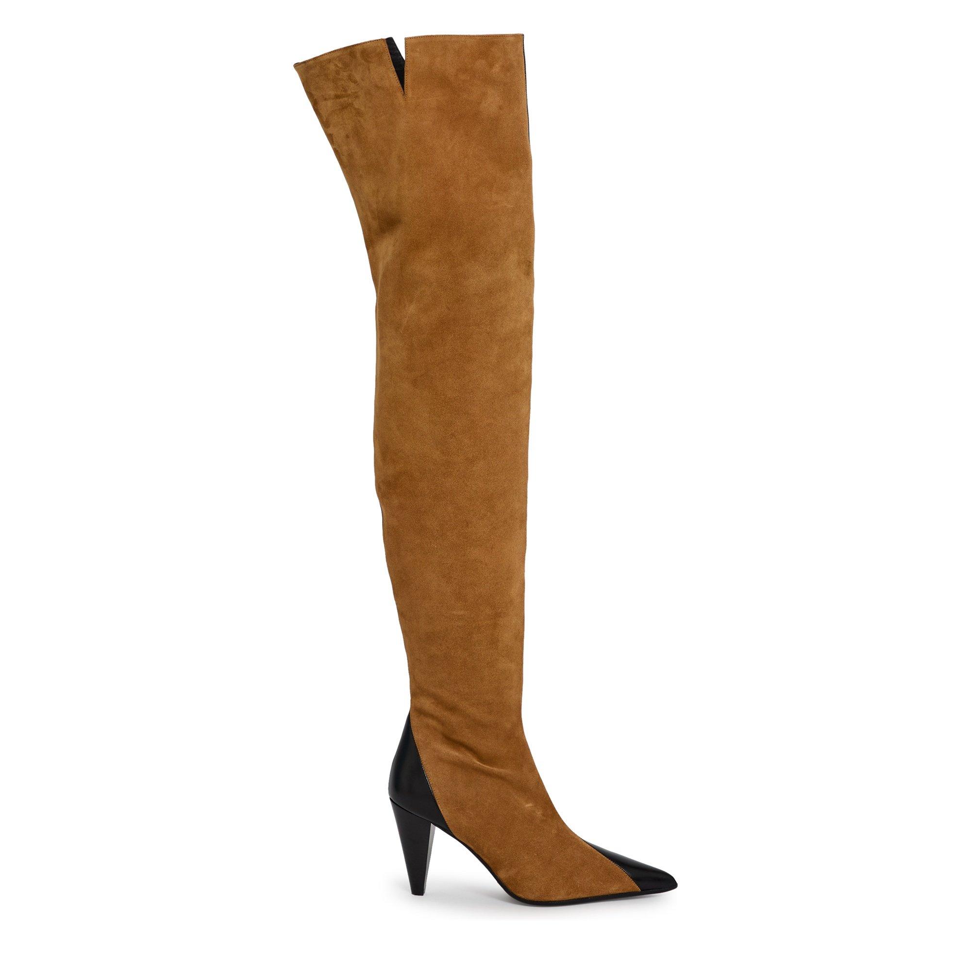 BLACK AND CARAM - Khaite - HARVEY OTK BOOT 85