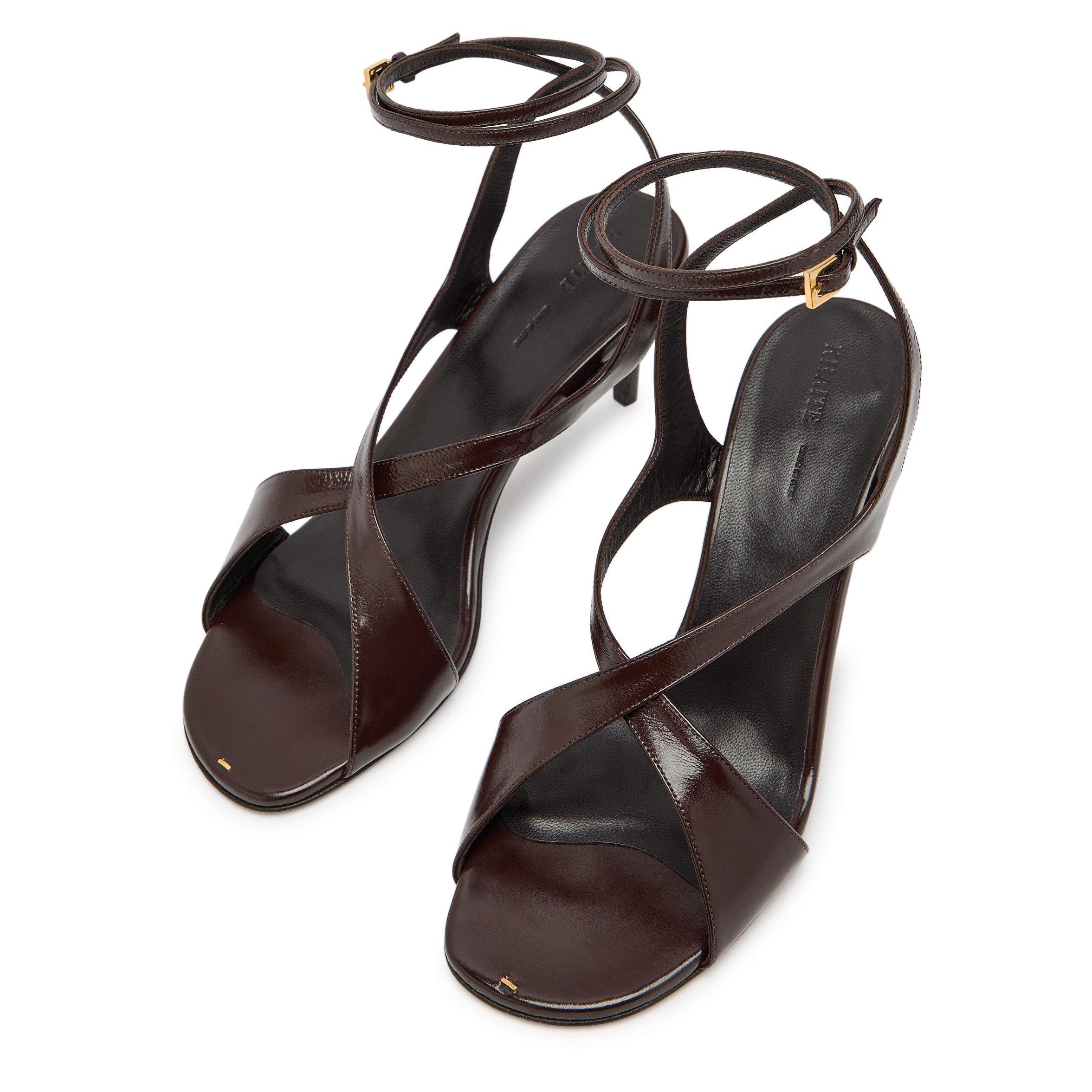 BROWN - Khaite - LIRIA ANKLE STRAP SANDAL 75 - 3