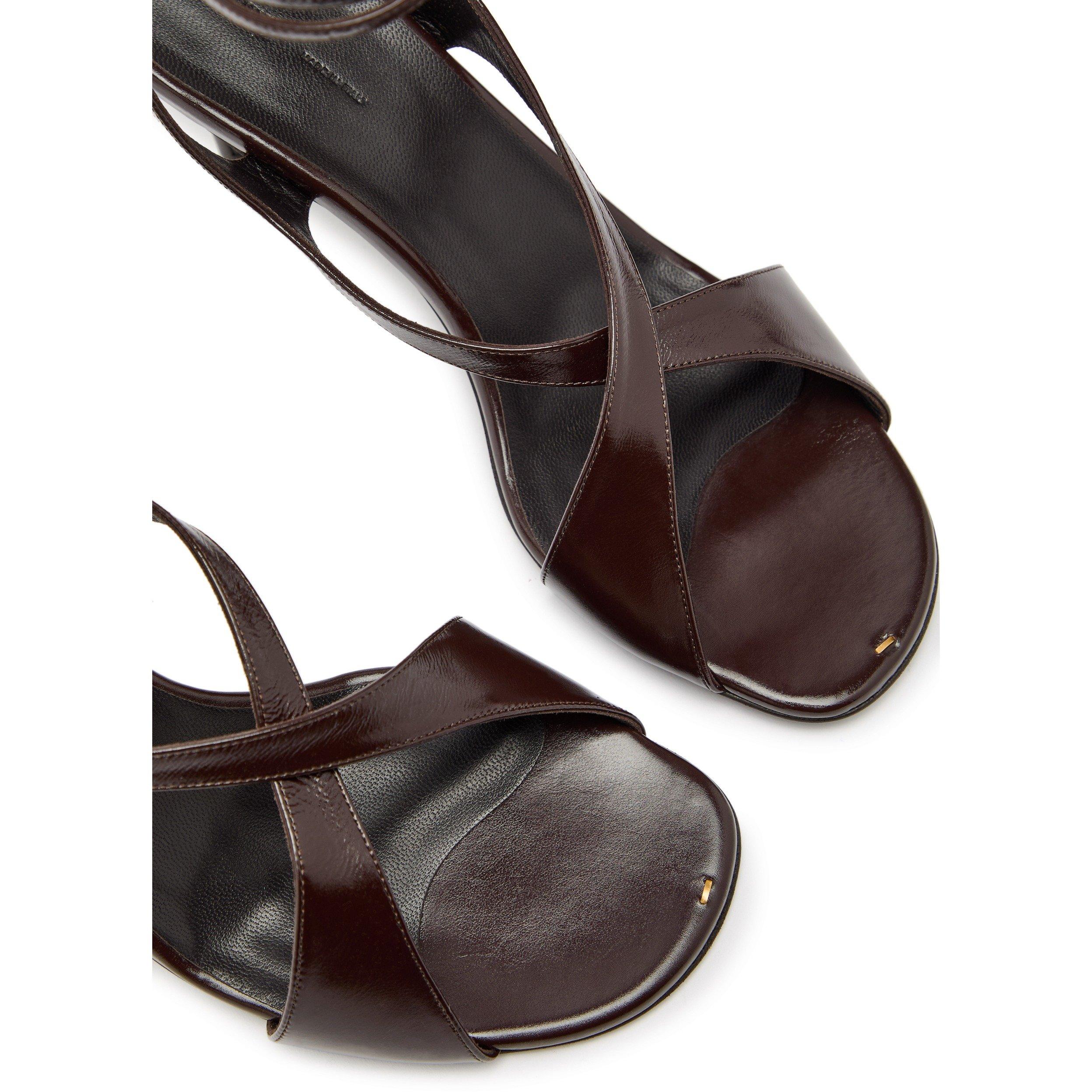 BROWN - Khaite - LIRIA ANKLE STRAP SANDAL 75 - 4