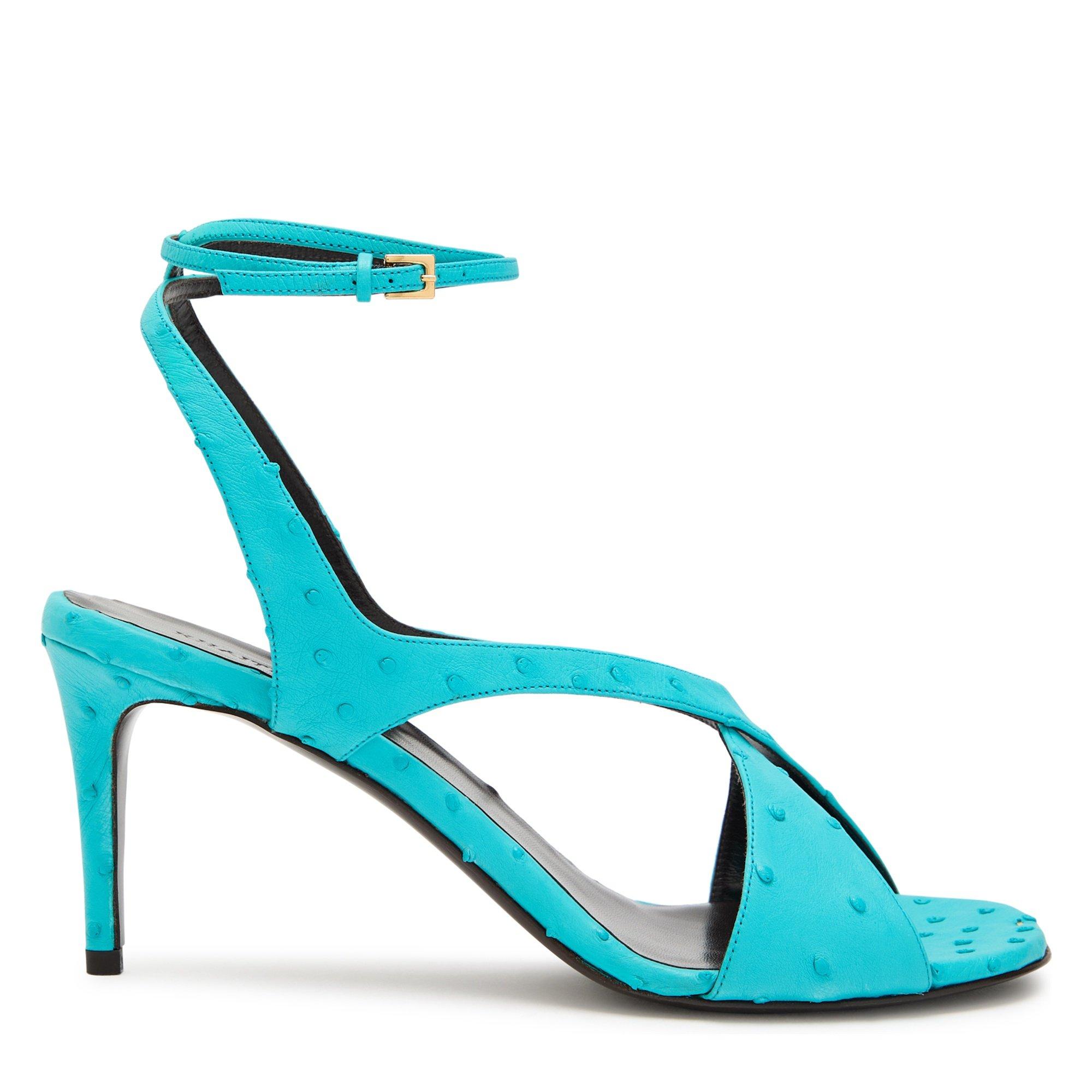 LIGHT BLUE - Khaite - LIRIA ANKLE STRAP SANDAL 75 - 1