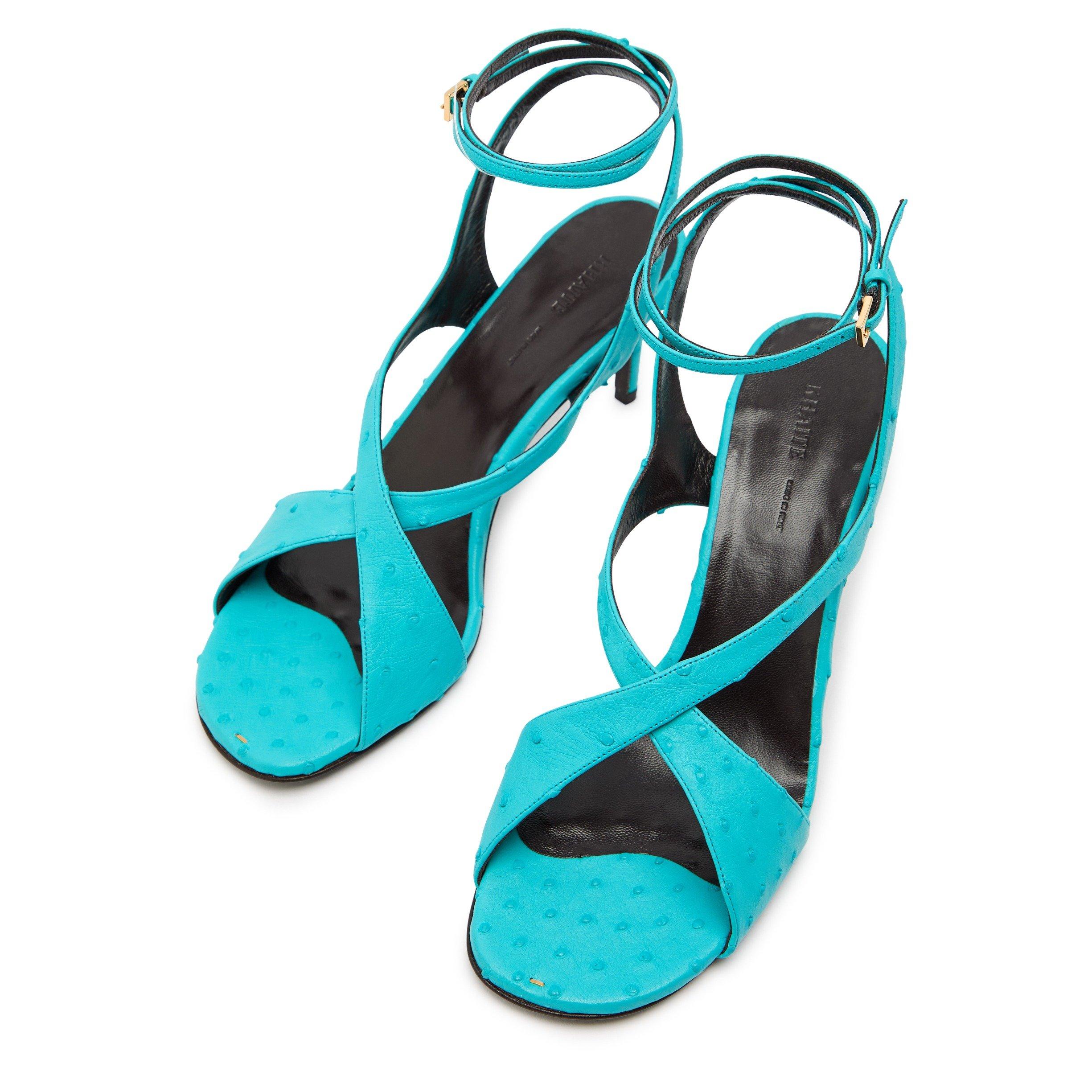 LIGHT BLUE - Khaite - LIRIA ANKLE STRAP SANDAL 75 - 3