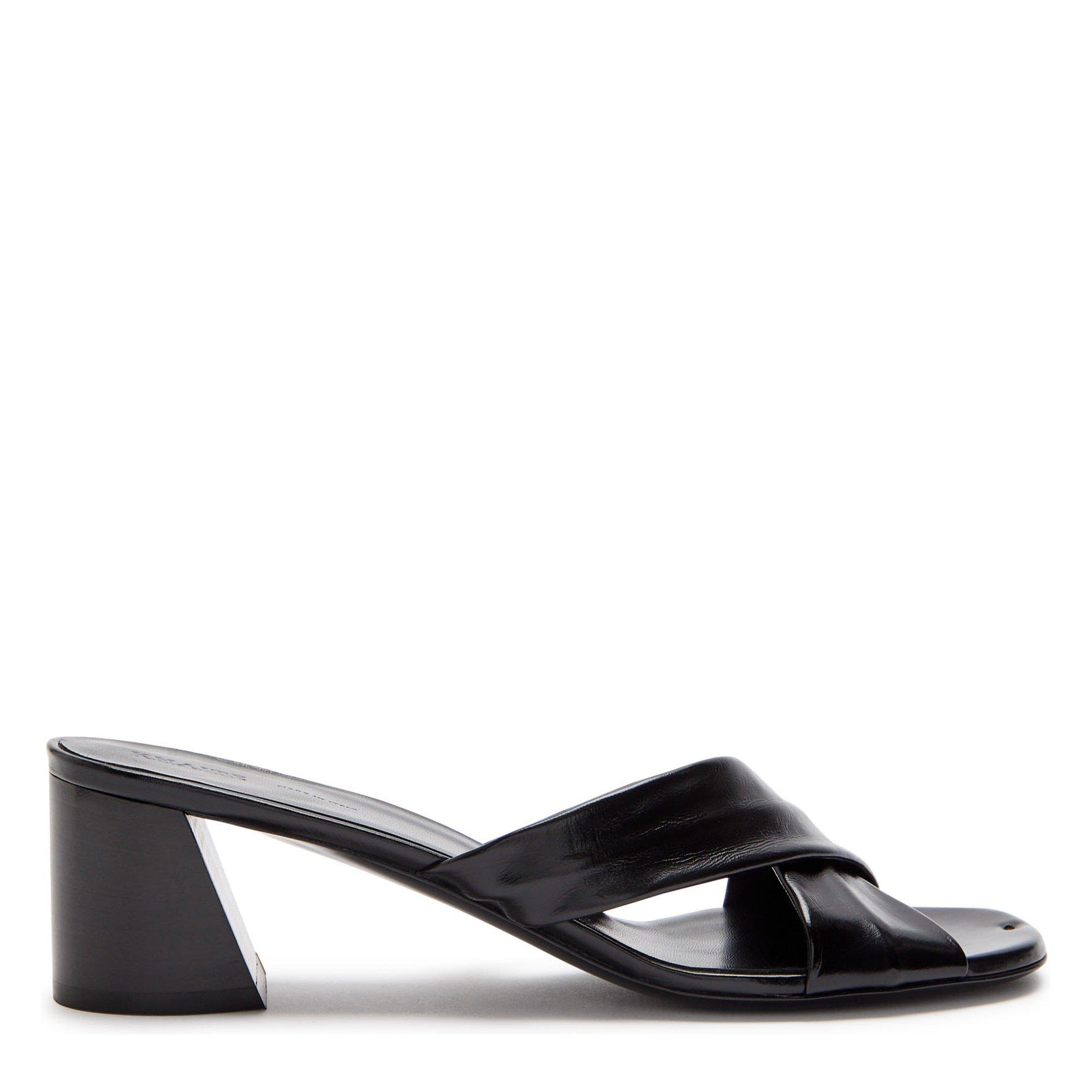 BLACK - Khaite - Women's Liria Leather Heeled Mules - 1