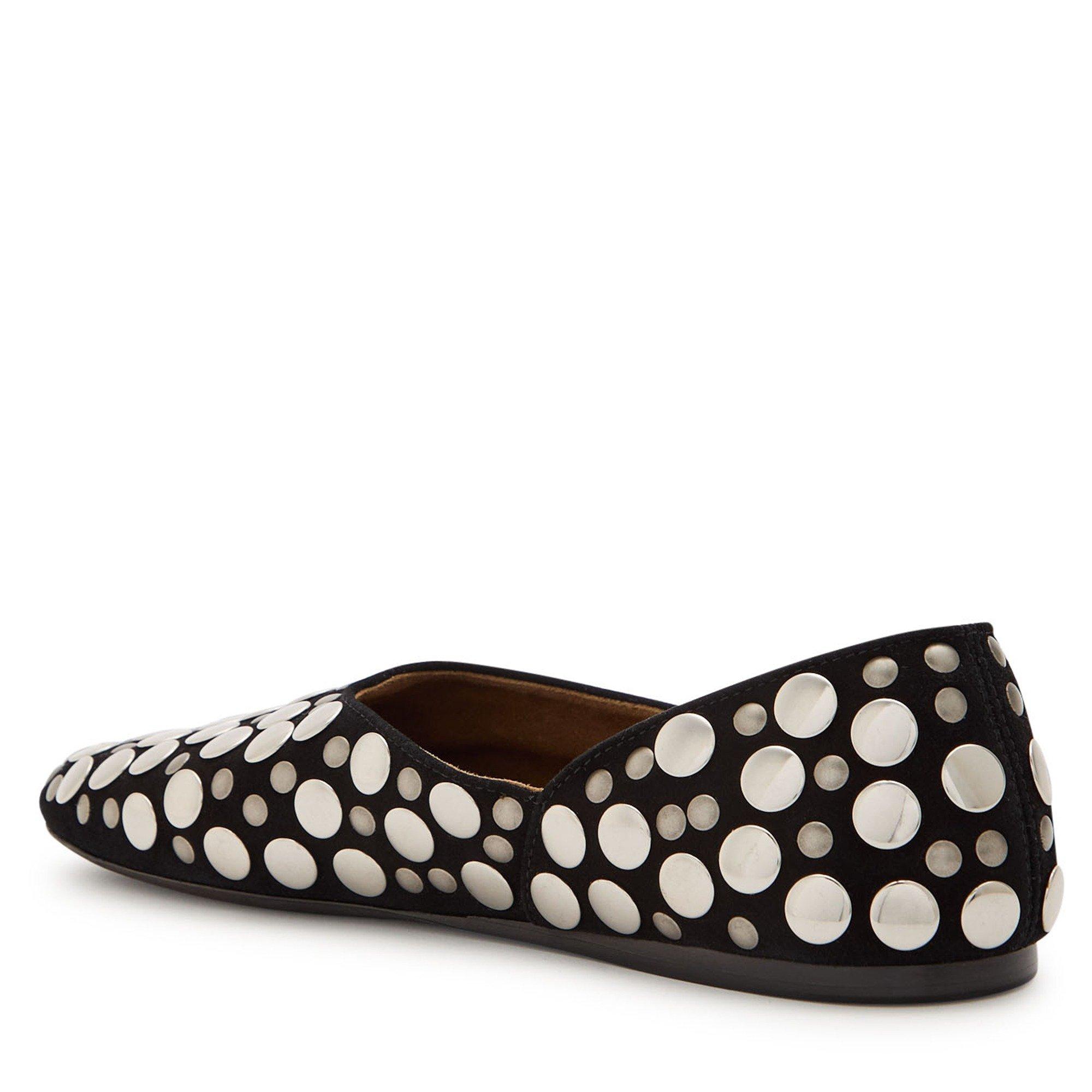 BLACK - Khaite - Women's Jane Studded Suede Ballet Pumps - 2