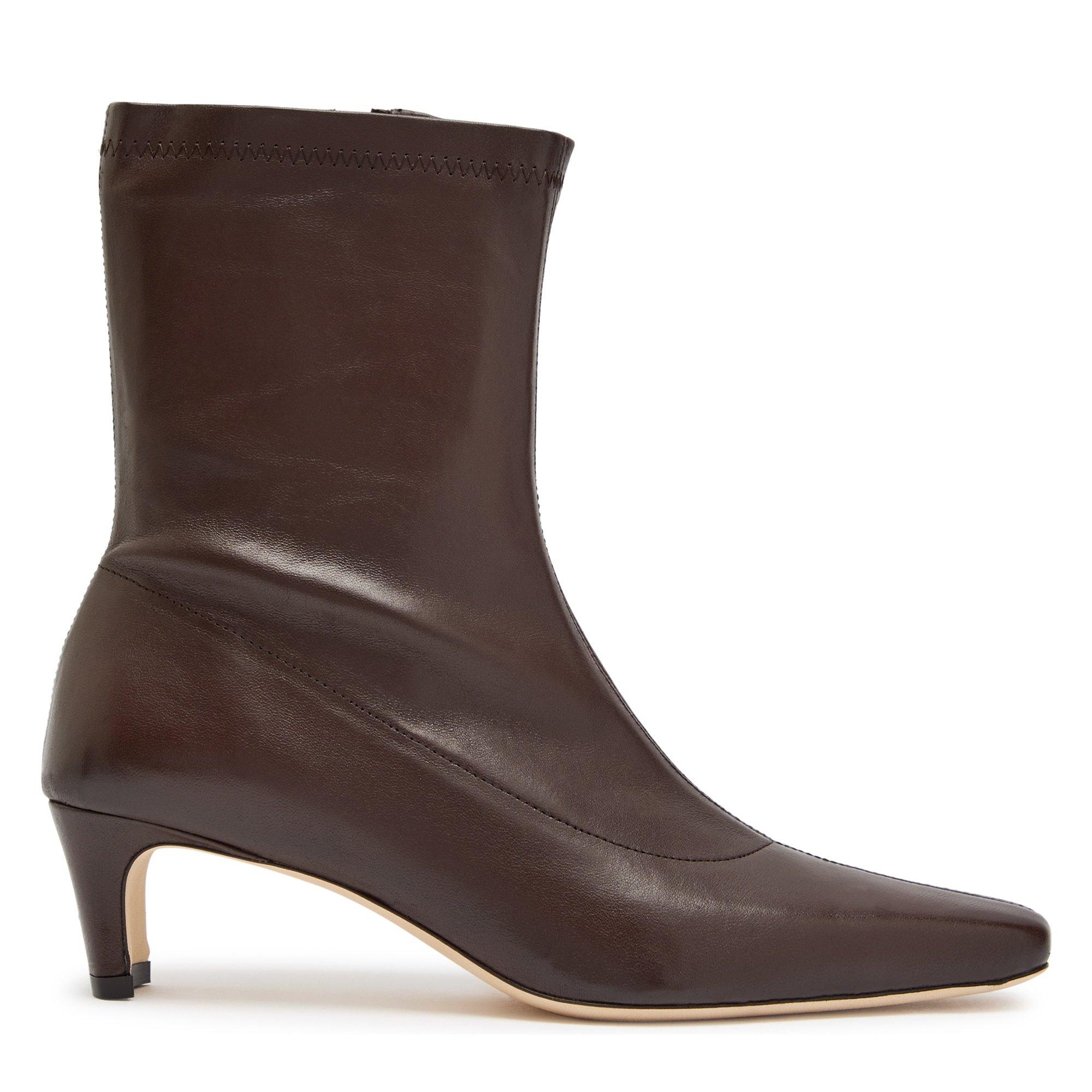 BROWN - Staud - WALLY SOCK ANKLE BOOT