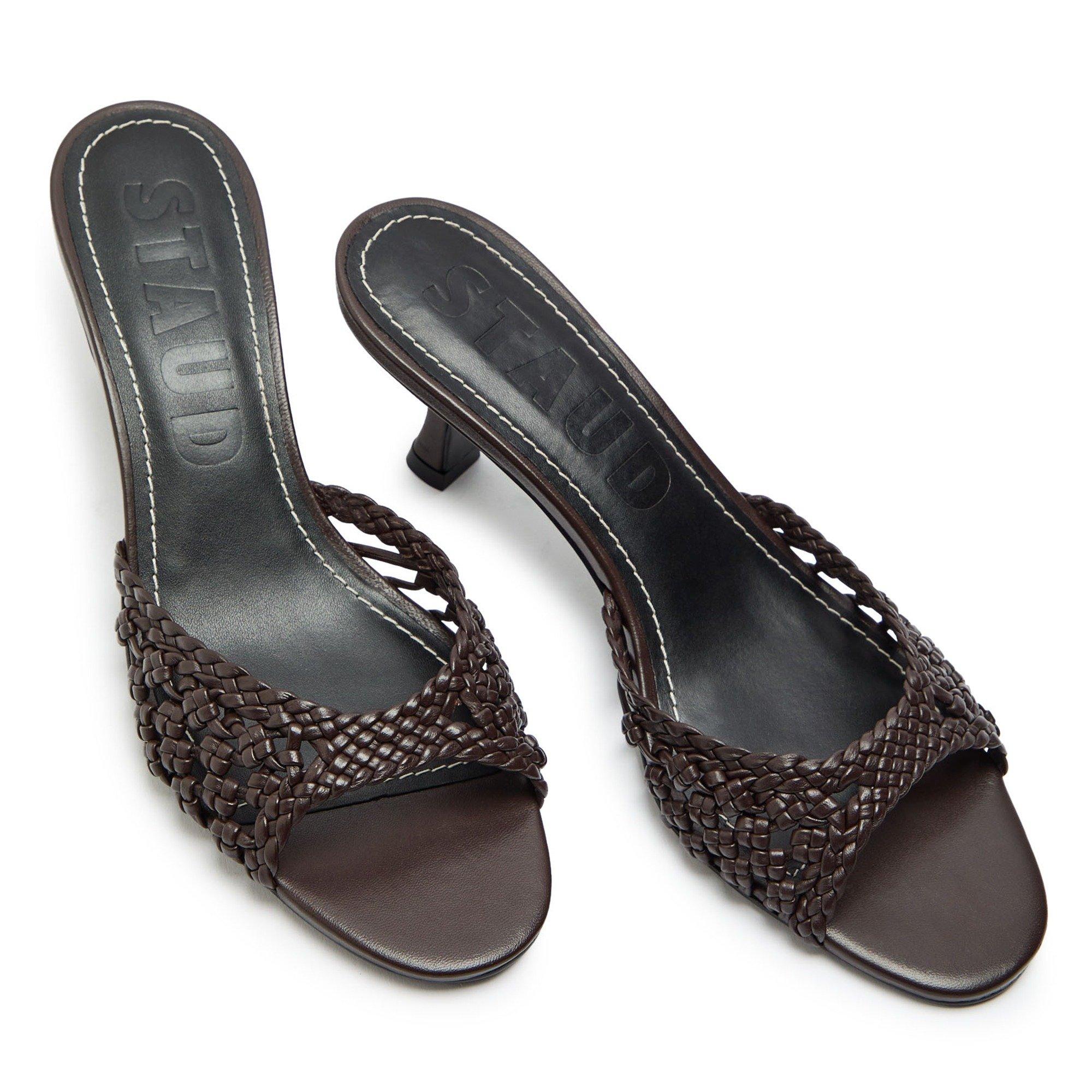 BROWN - Staud - BRIGITTE HAND-KNOTTED MULE - 3