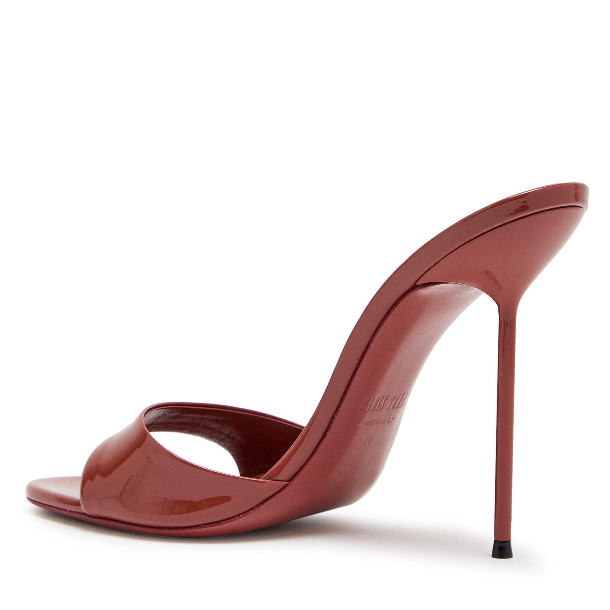 DARK PINK - Paris Texas - Women's Lidia Patent Leather Heeled Mules - 2