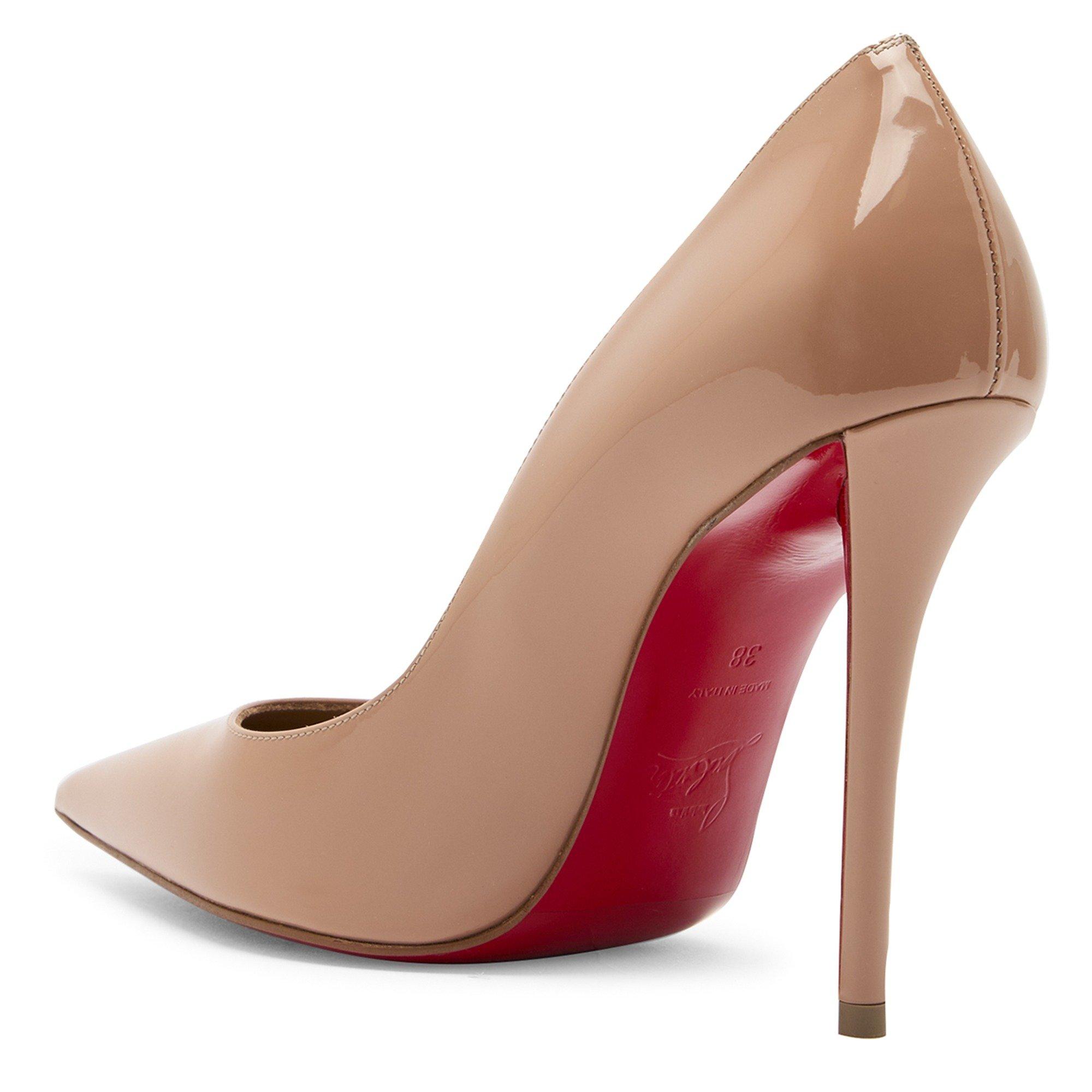 NUDE - Christian Louboutin - MISS Z 100 PATENT/LINING - 2