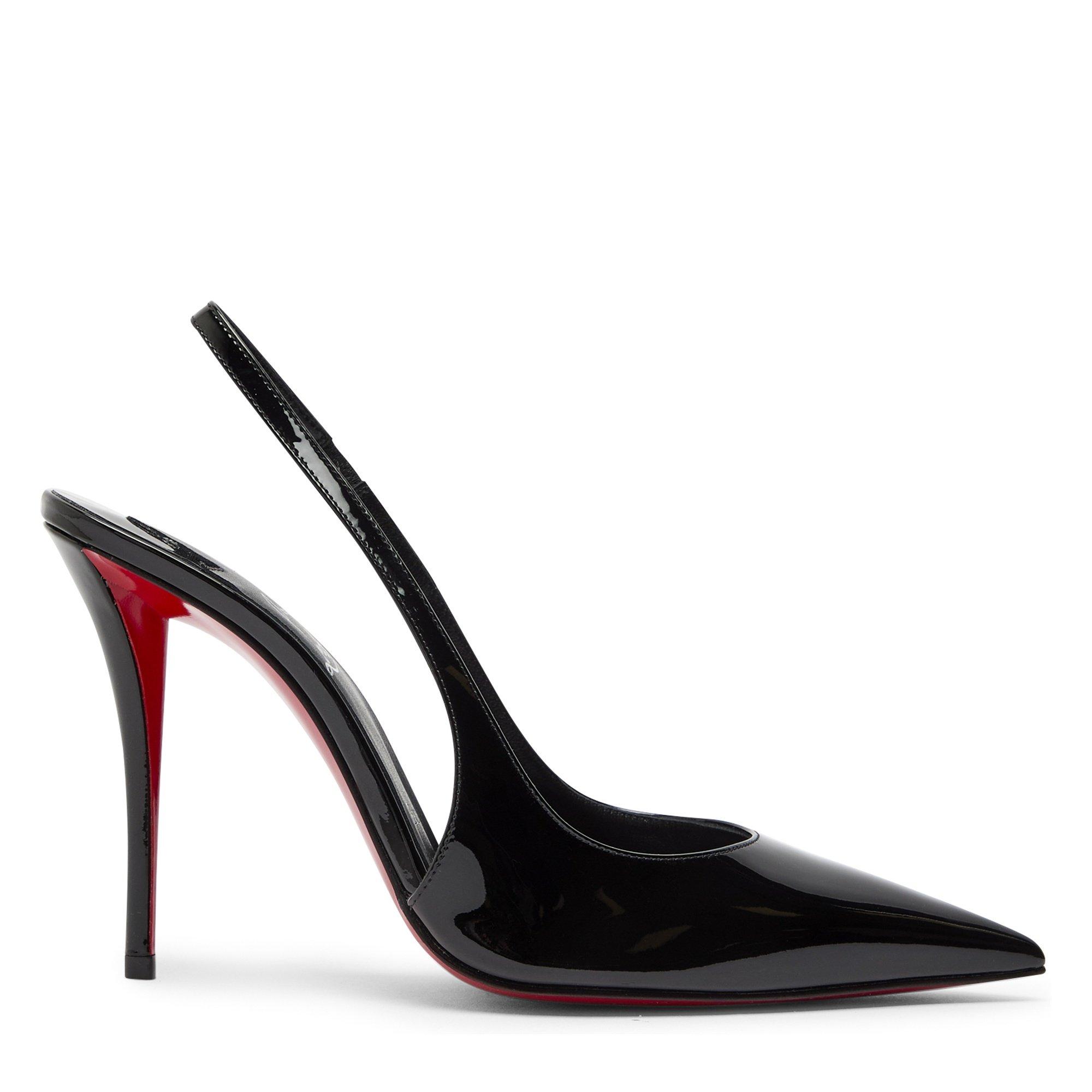 BLACK - Christian Louboutin - MISS Z SLING BACK 100 PATENT - 1
