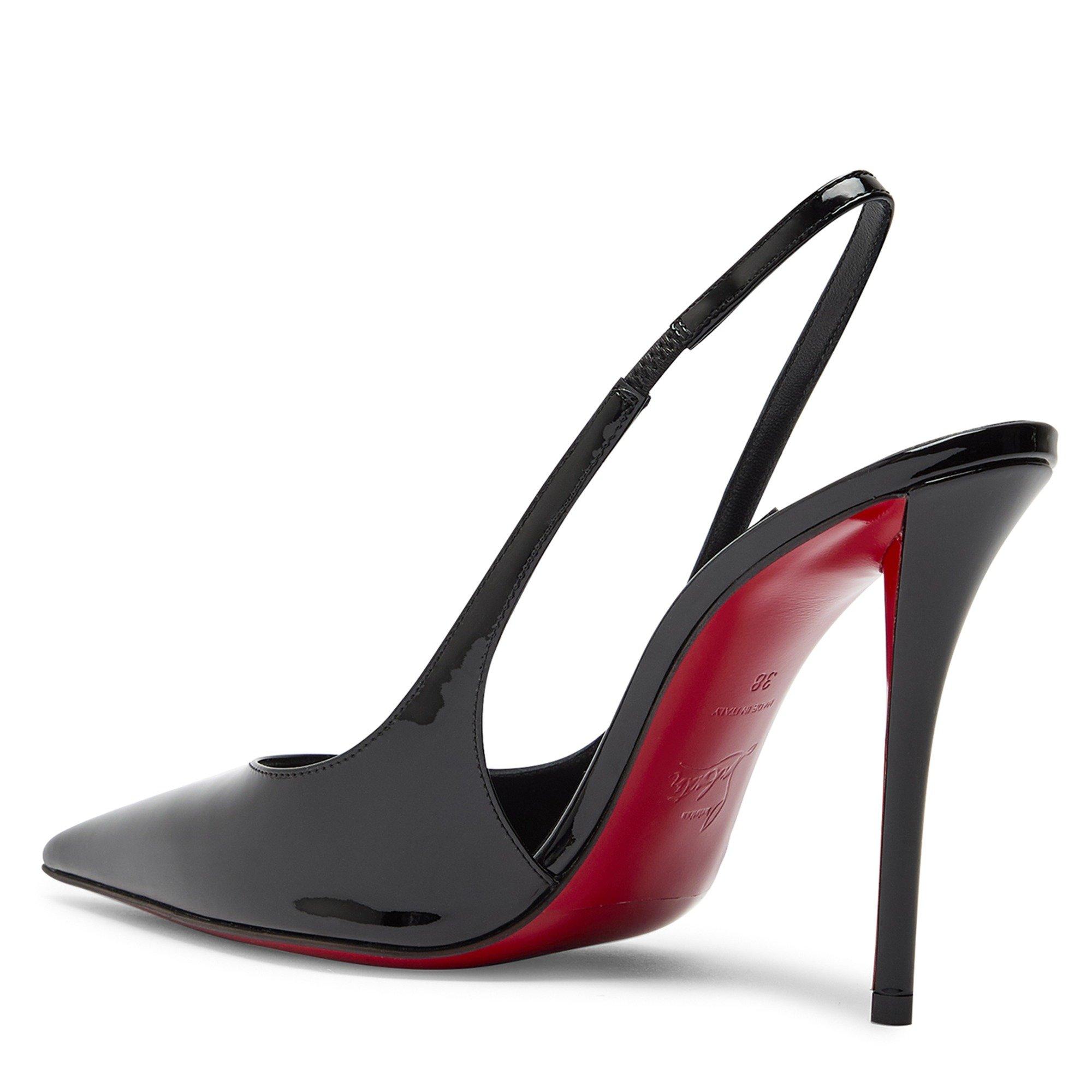 BLACK - Christian Louboutin - MISS Z SLING BACK 100 PATENT - 2