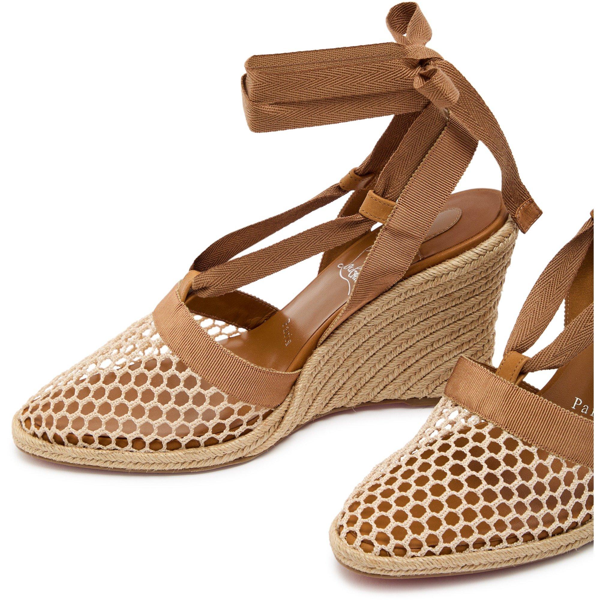 BEIGE - Christian Louboutin - TOLEDA 85 MESH OVERSZD COT/CLF - 3
