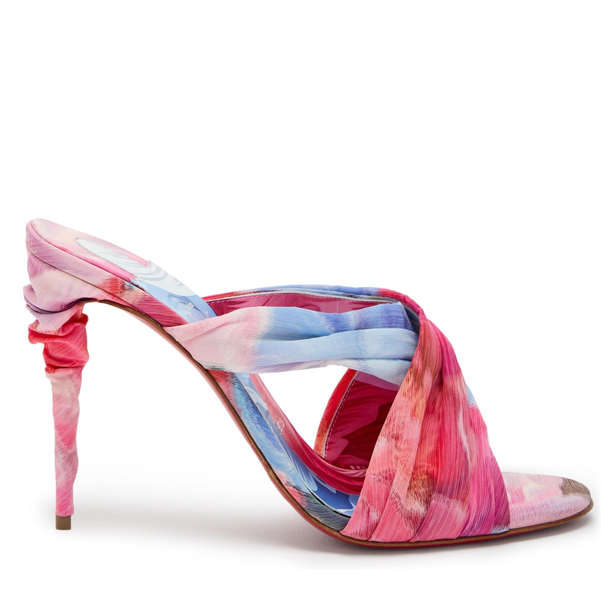 PINK AND OTHER - Christian Louboutin - AFFABULA MULE 100 TISSU CHINE - 1