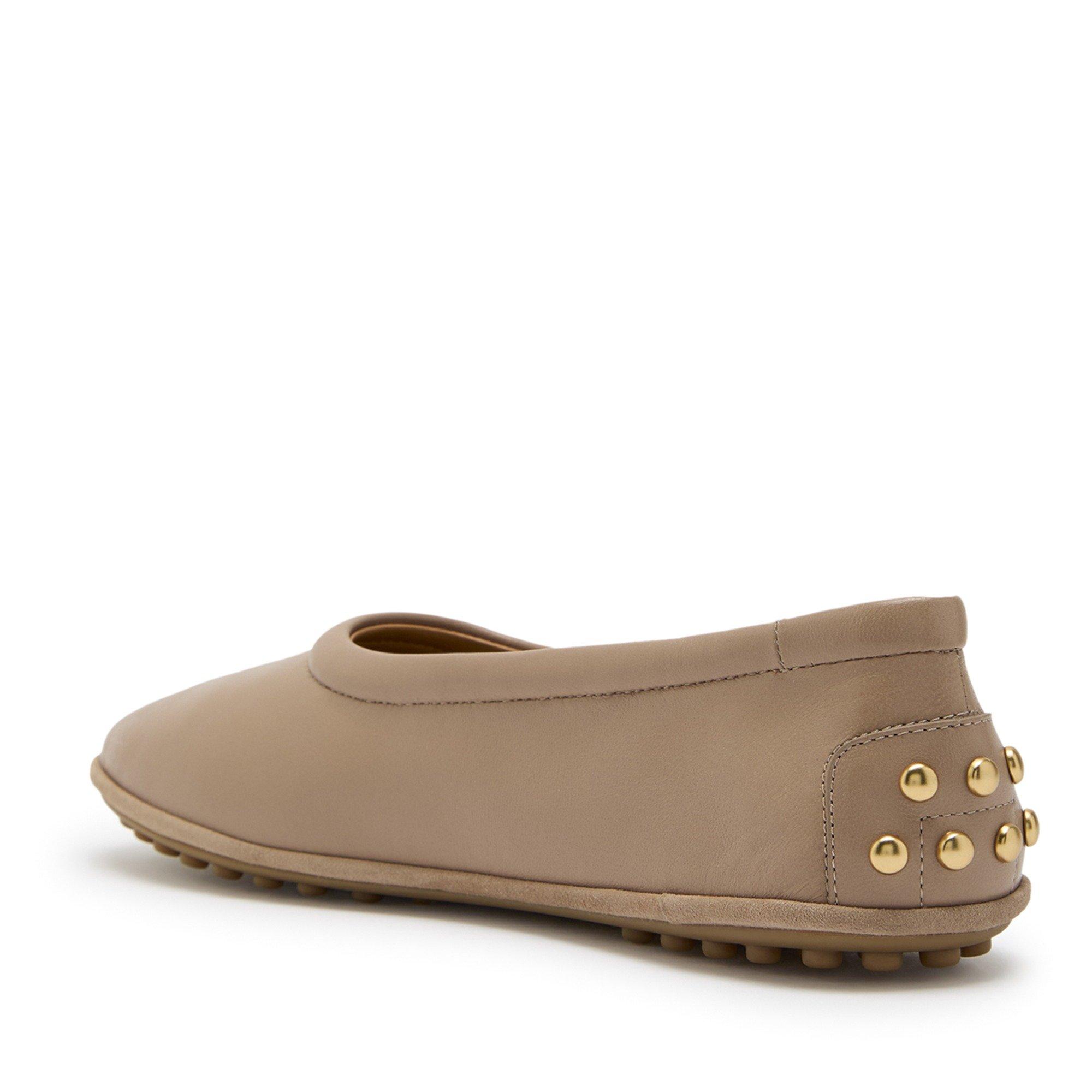 NUDE - Tods - Women's Gommino Leather Ballet Pumps - 2