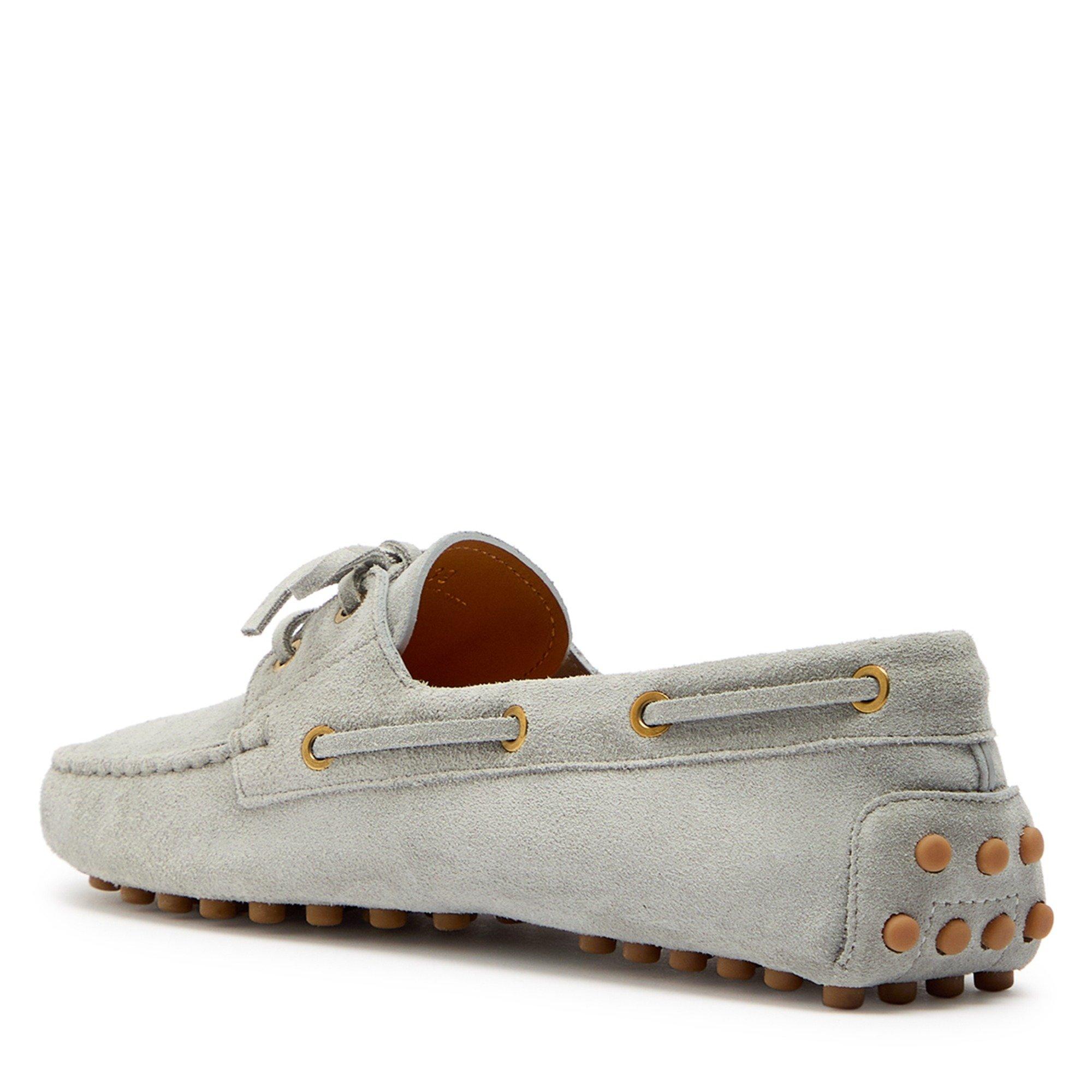 GREY - Tods - Women's Gommino Suede Loafers - 2