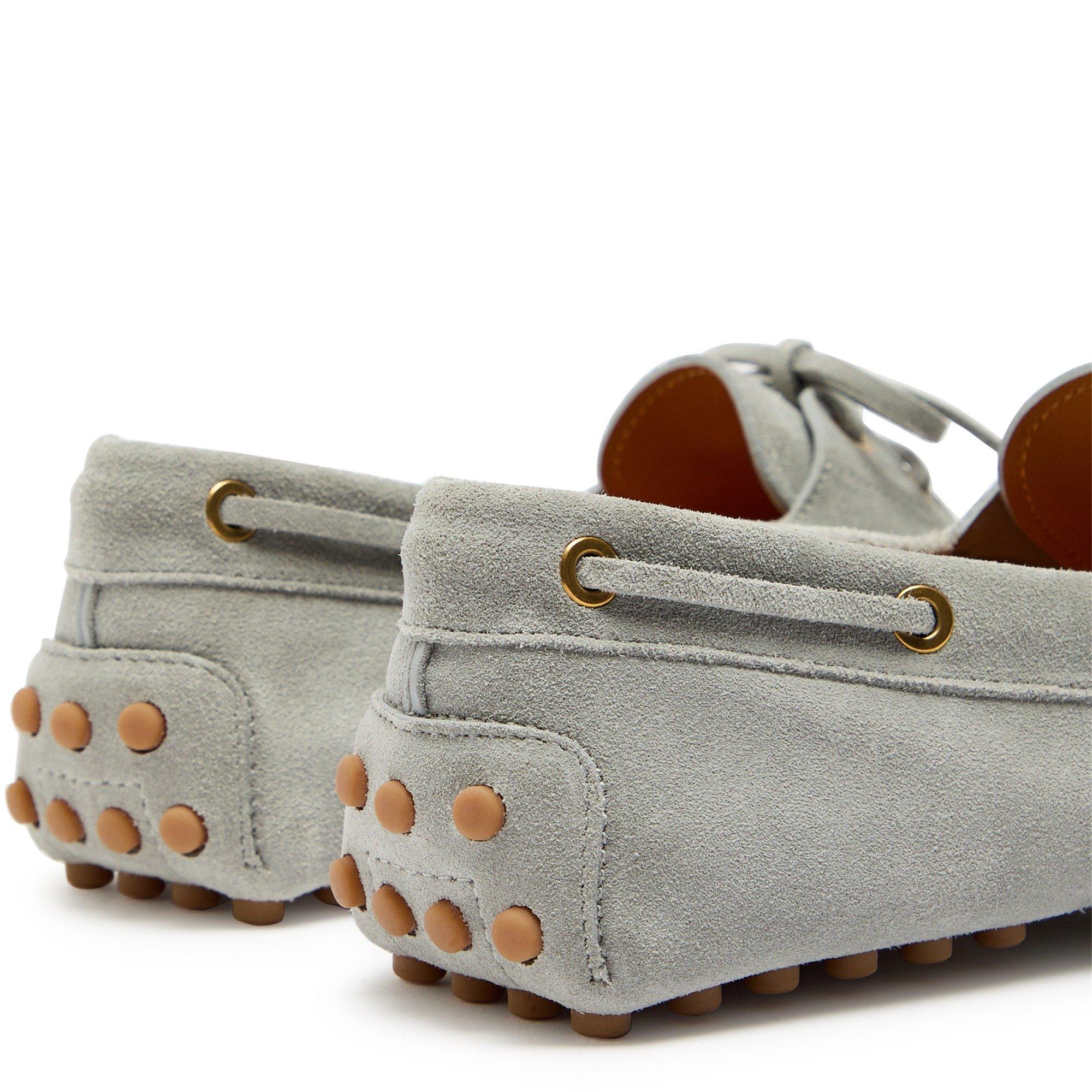 GREY - Tods - Women's Gommino Suede Loafers - 4