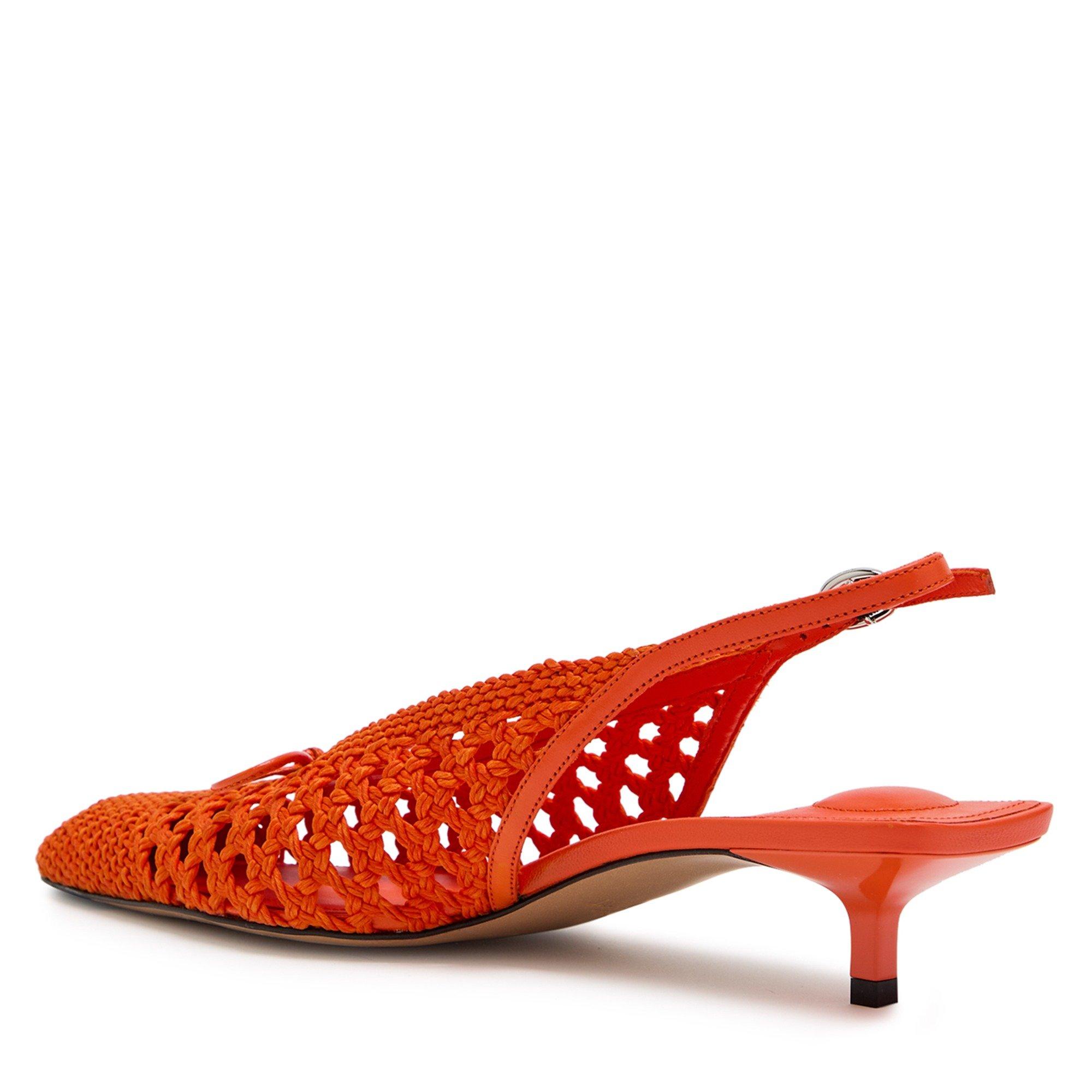 ORANGE - Jacquemus - Women's Les Cubisto Leather Slingbacks - 2