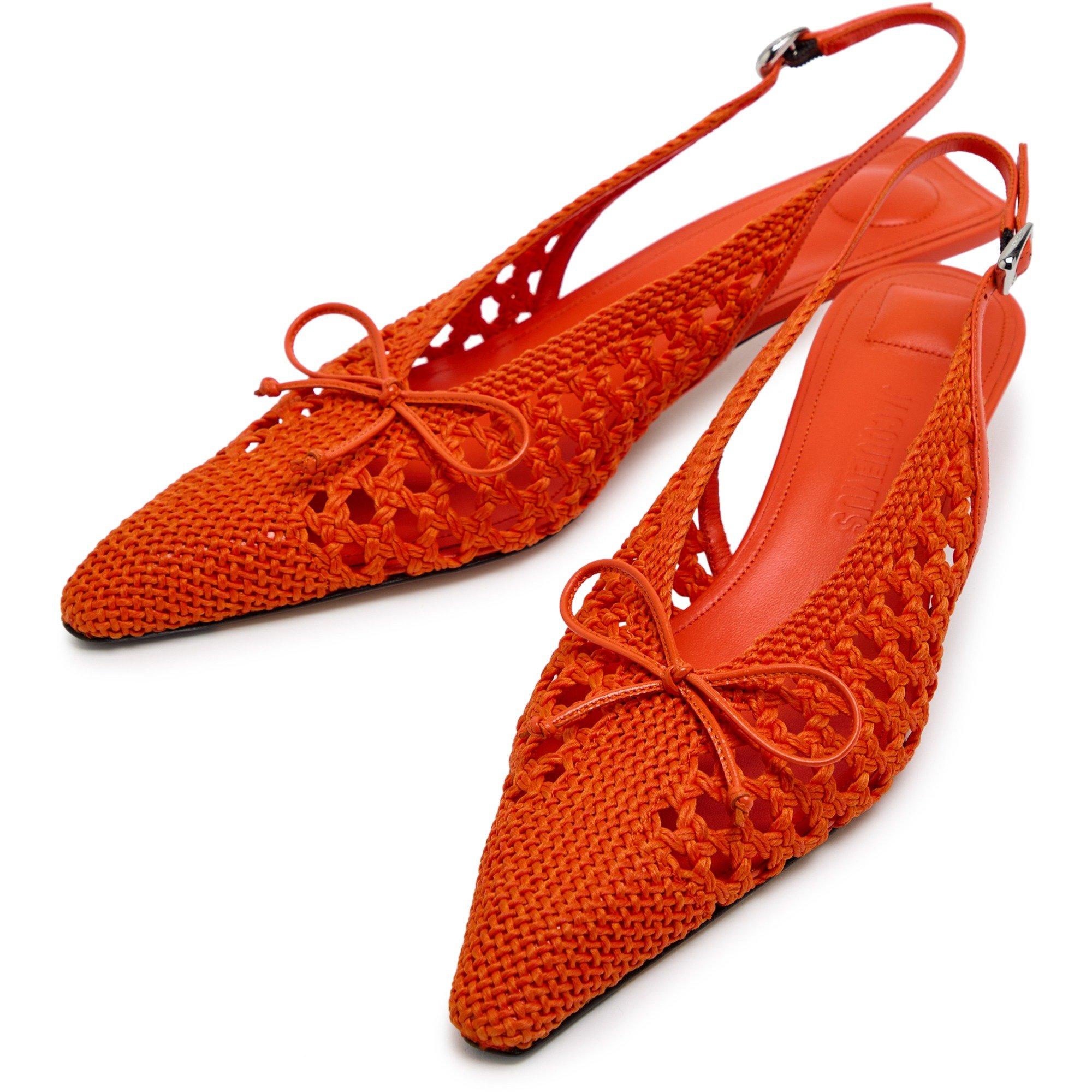 ORANGE - Jacquemus - Women's Les Cubisto Leather Slingbacks - 3