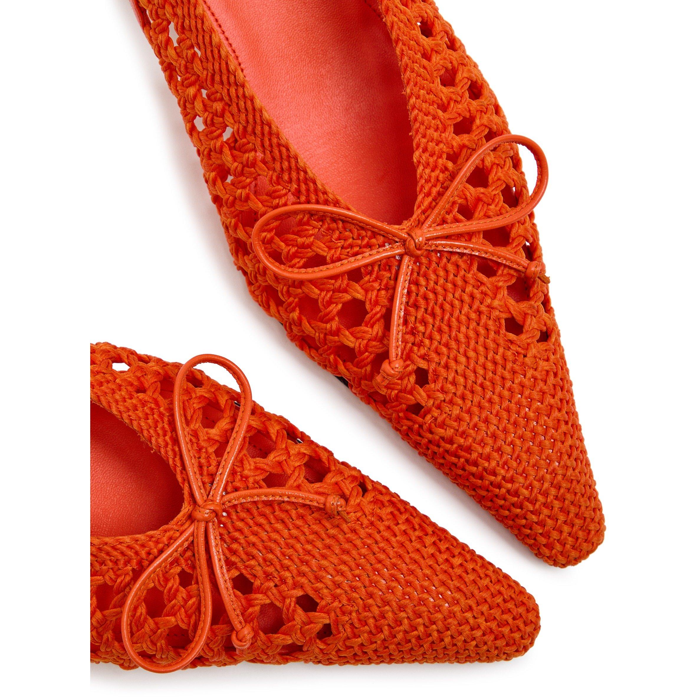 ORANGE - Jacquemus - Women's Les Cubisto Leather Slingbacks - 4