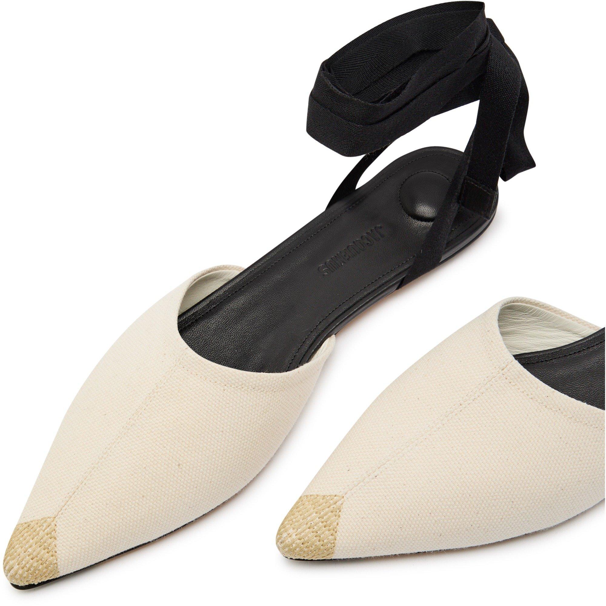 BEIGE AND OTHER - Jacquemus - Women's Les Tourni Canvas Espadrilles - 3
