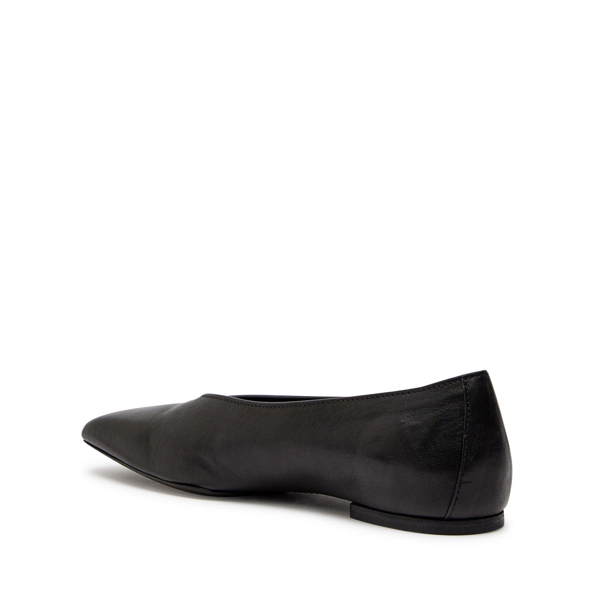 BLACK - Rick Owens - Women's Ballerina Leather Ballet Pumps - 2