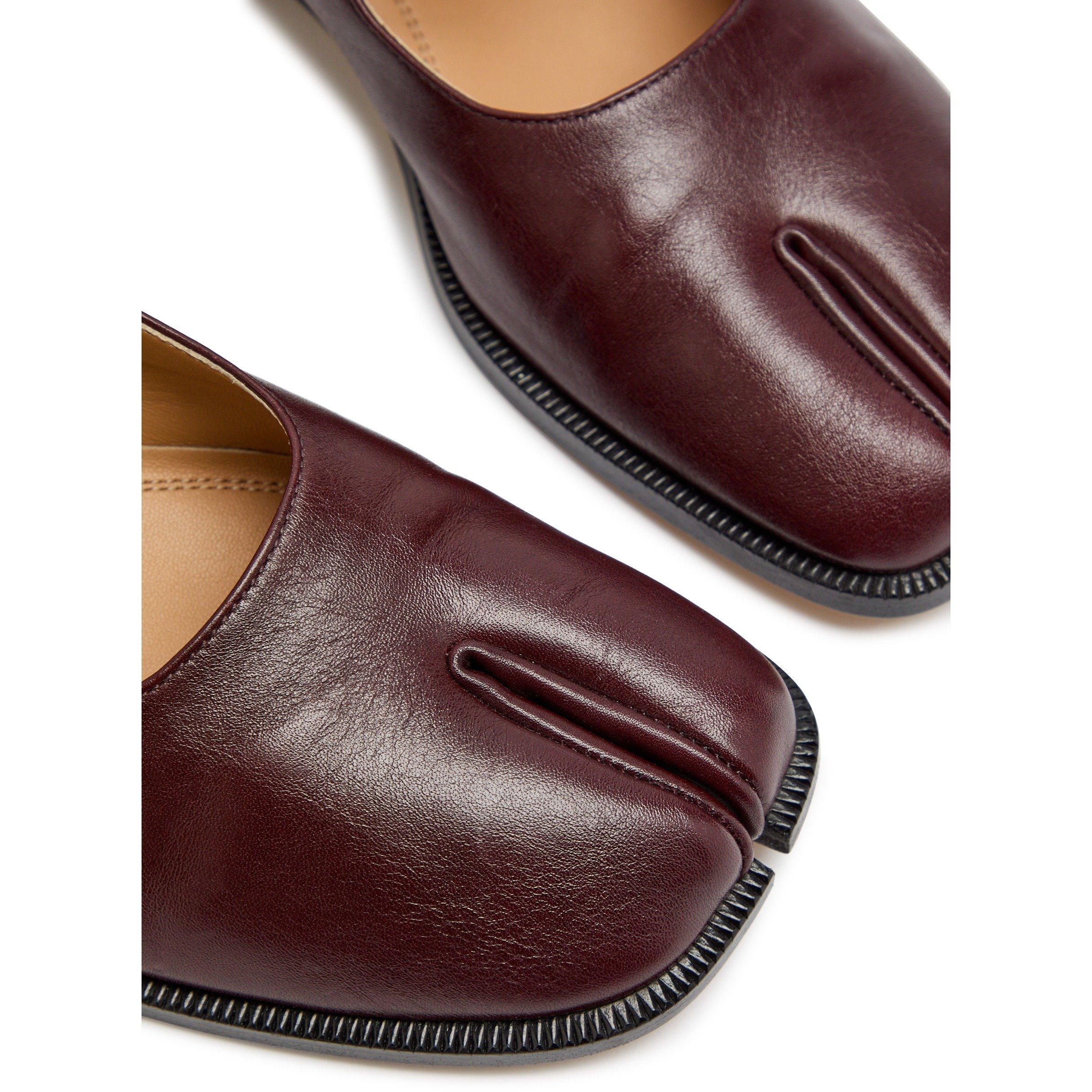 BURGUNDY - Maison Margiela - Women's Tabi Leather Mary Janes - 4