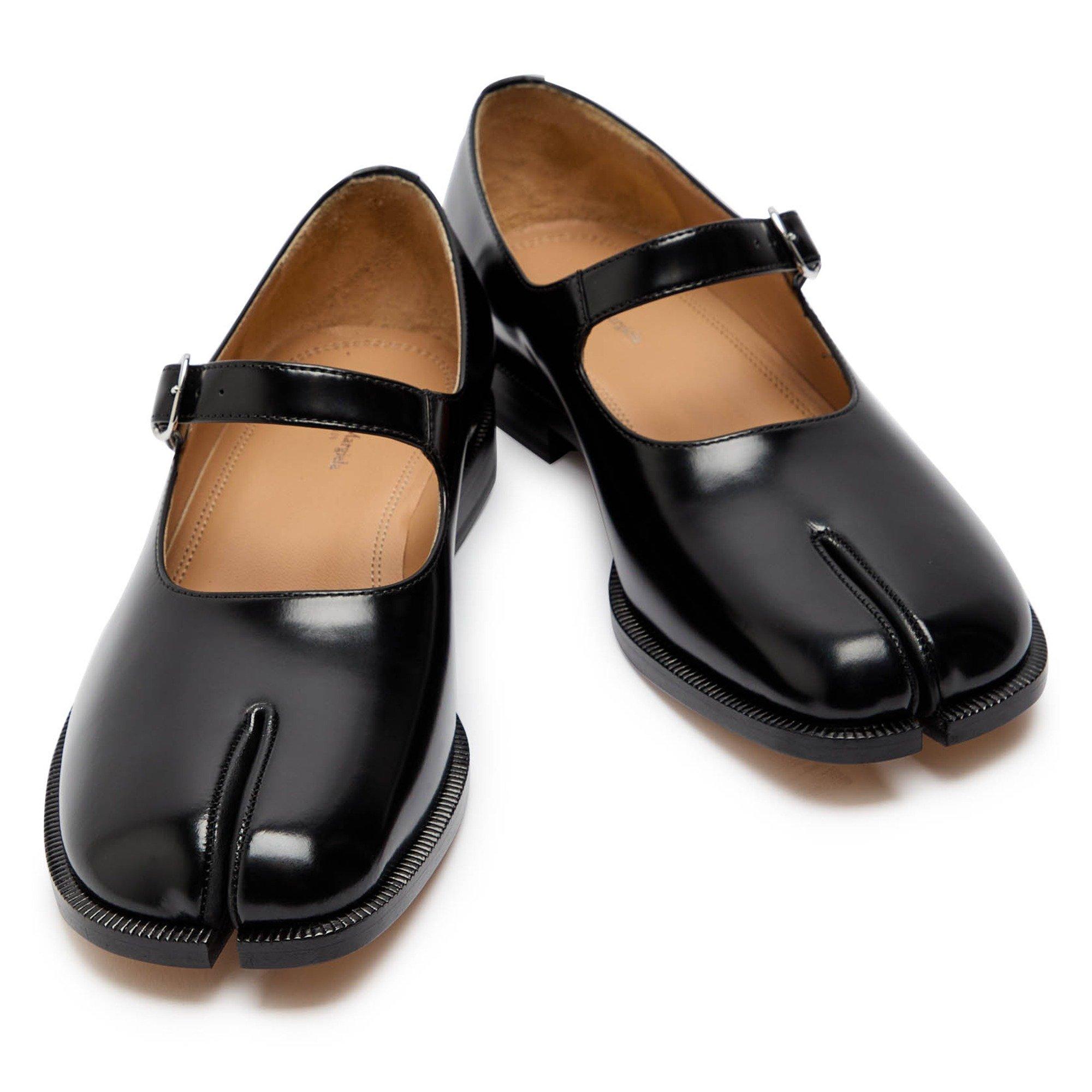 BLACK - Maison Margiela - Women's Tabi Leather Mary Janes - 4