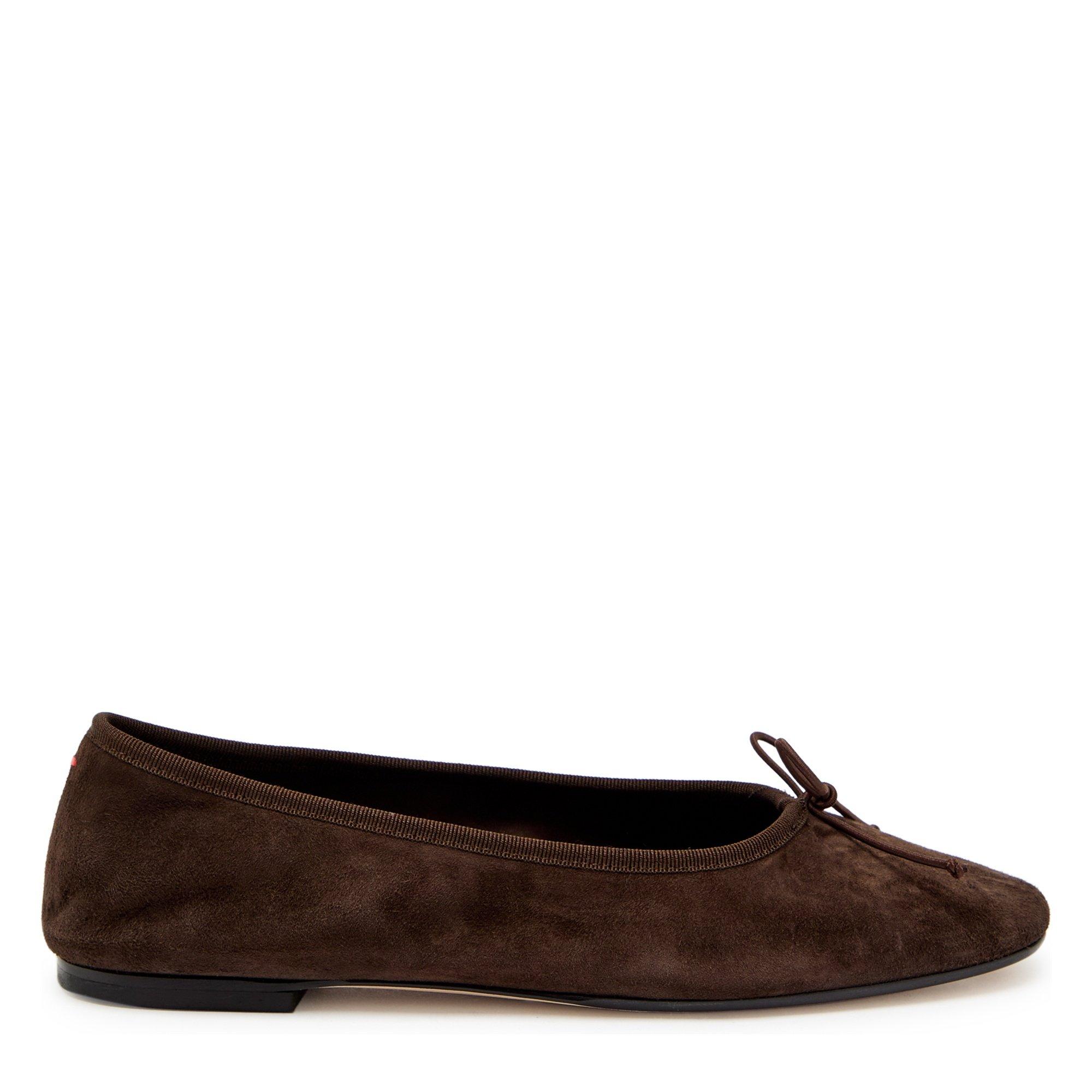 BROWN - Aeyde - TIBY KID SUEDE LEATHER MOKA