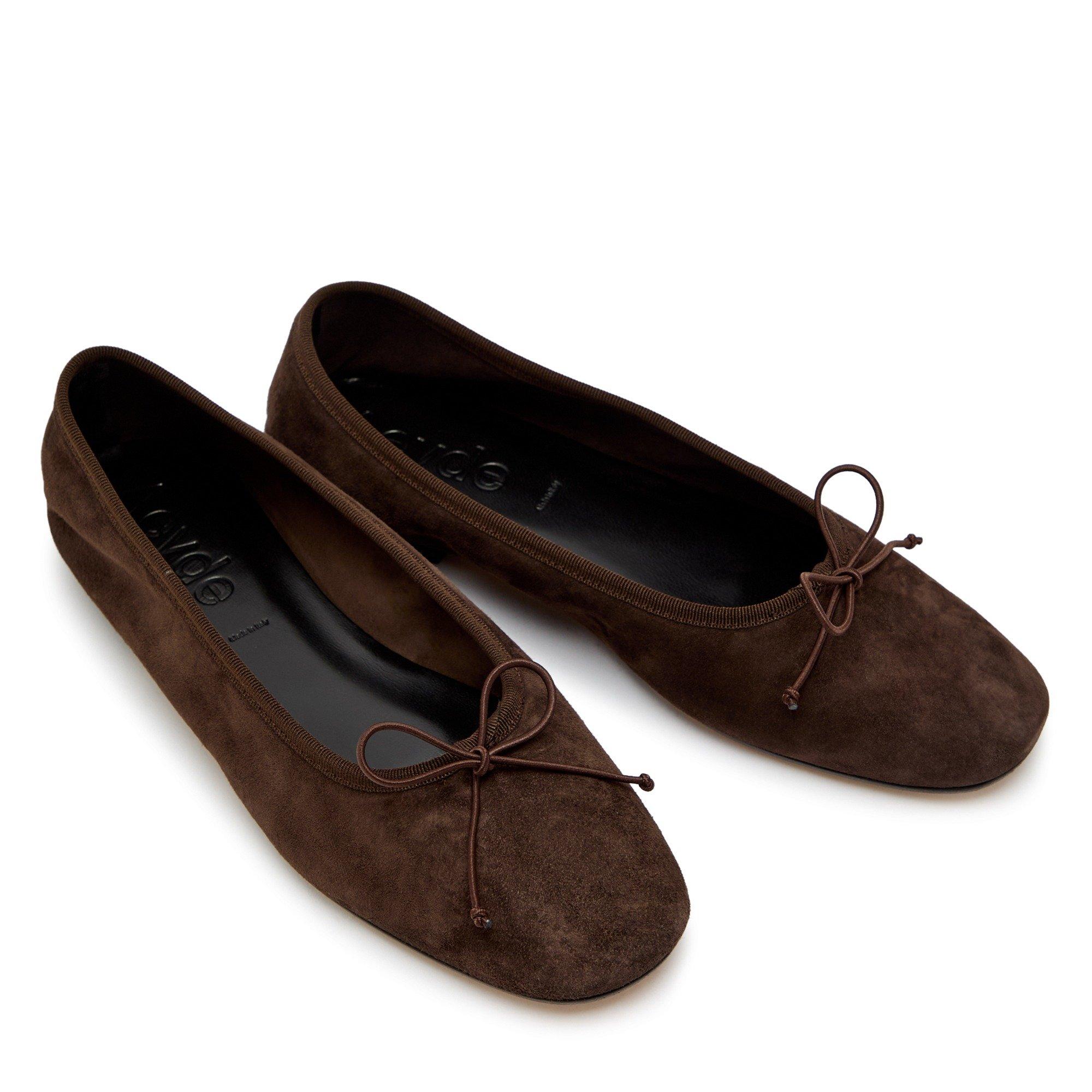 BROWN - Aeyde - TIBY KID SUEDE LEATHER MOKA - 3