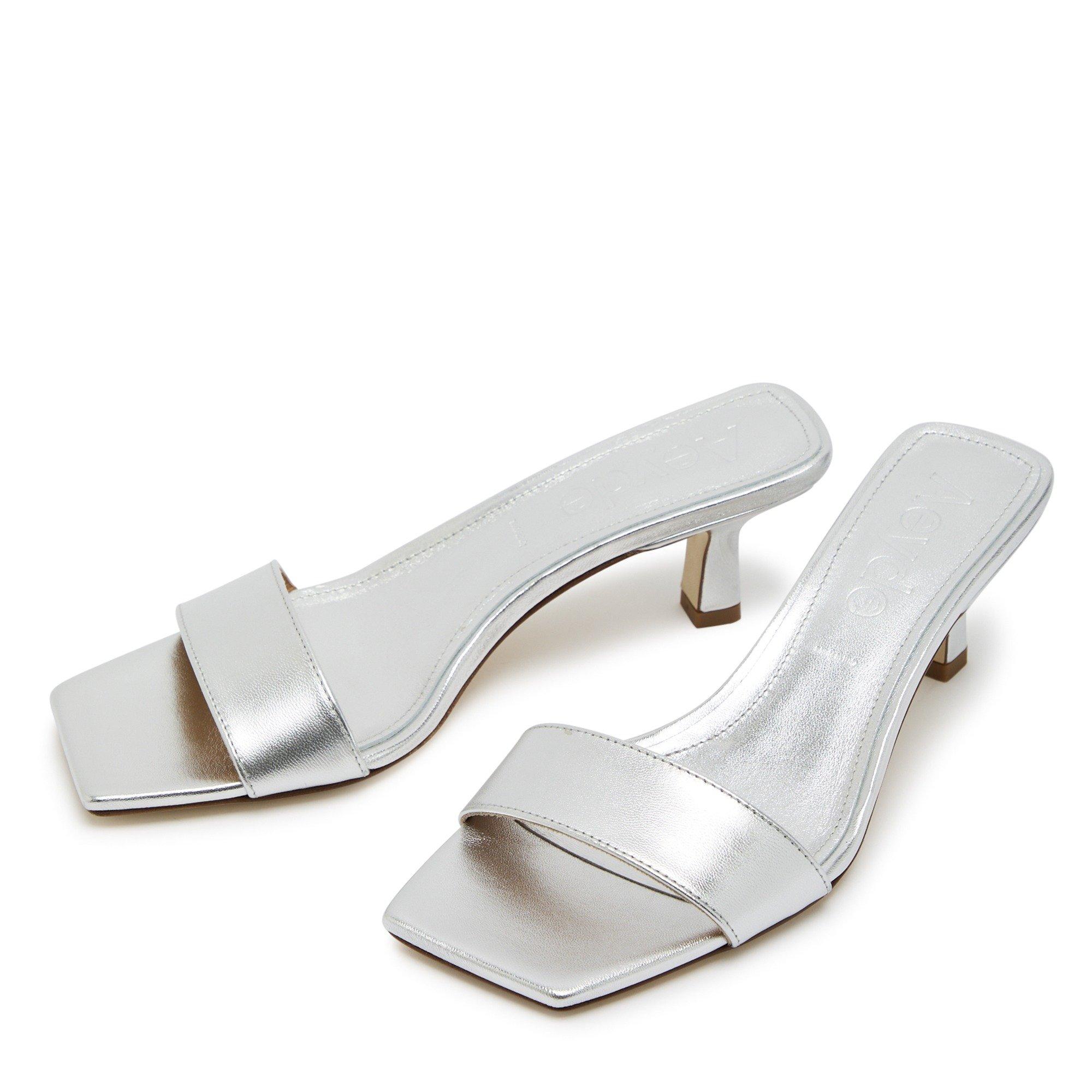 SILVER - Aeyde - GILLY LAMINATED NAPPA LEATHER - 3