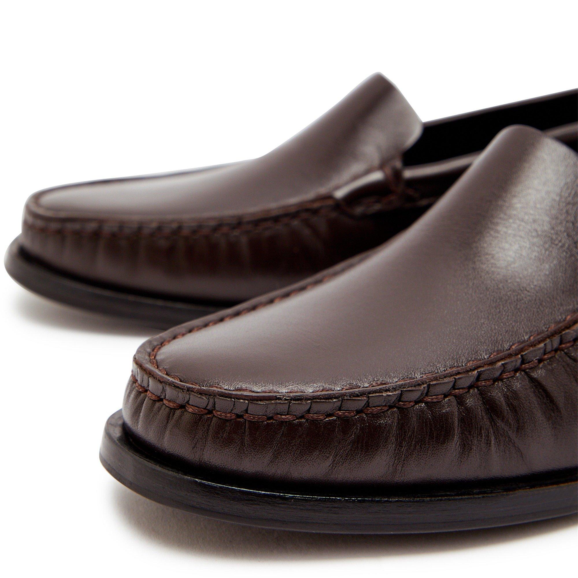 BROWN - Aeyde - ARTHUR CALF LEATHER CREAMY - 4