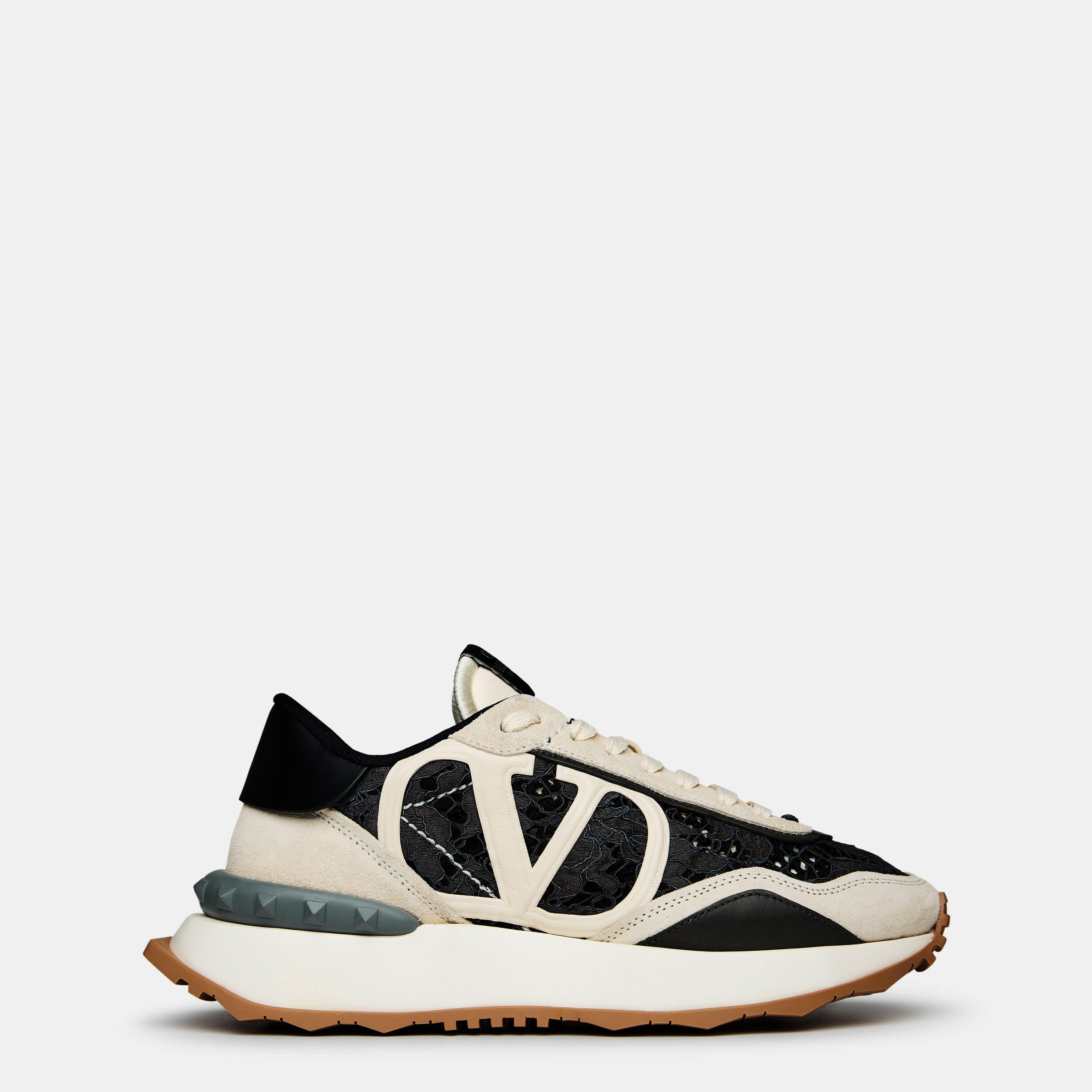 Valentino Garavani Lace And Mesh Lacerunner Trainers