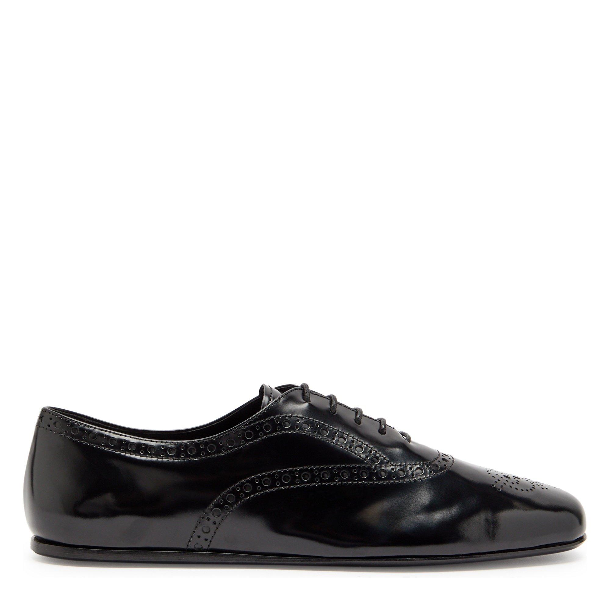 BLACK - Churchs - Women's Rebecca Patent Leather Lace-Up Derby Shoes - 1
