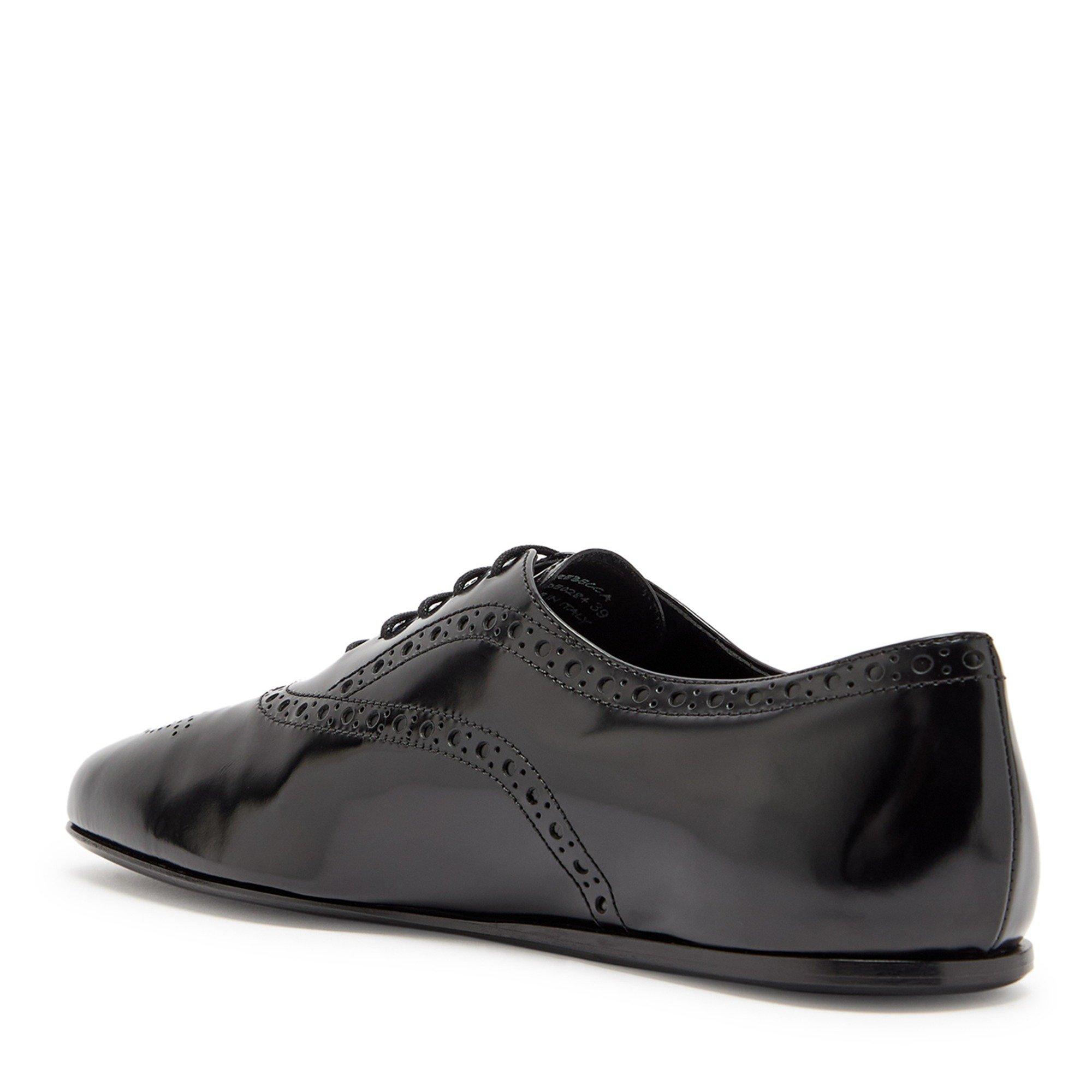 BLACK - Churchs - Women's Rebecca Patent Leather Lace-Up Derby Shoes - 2
