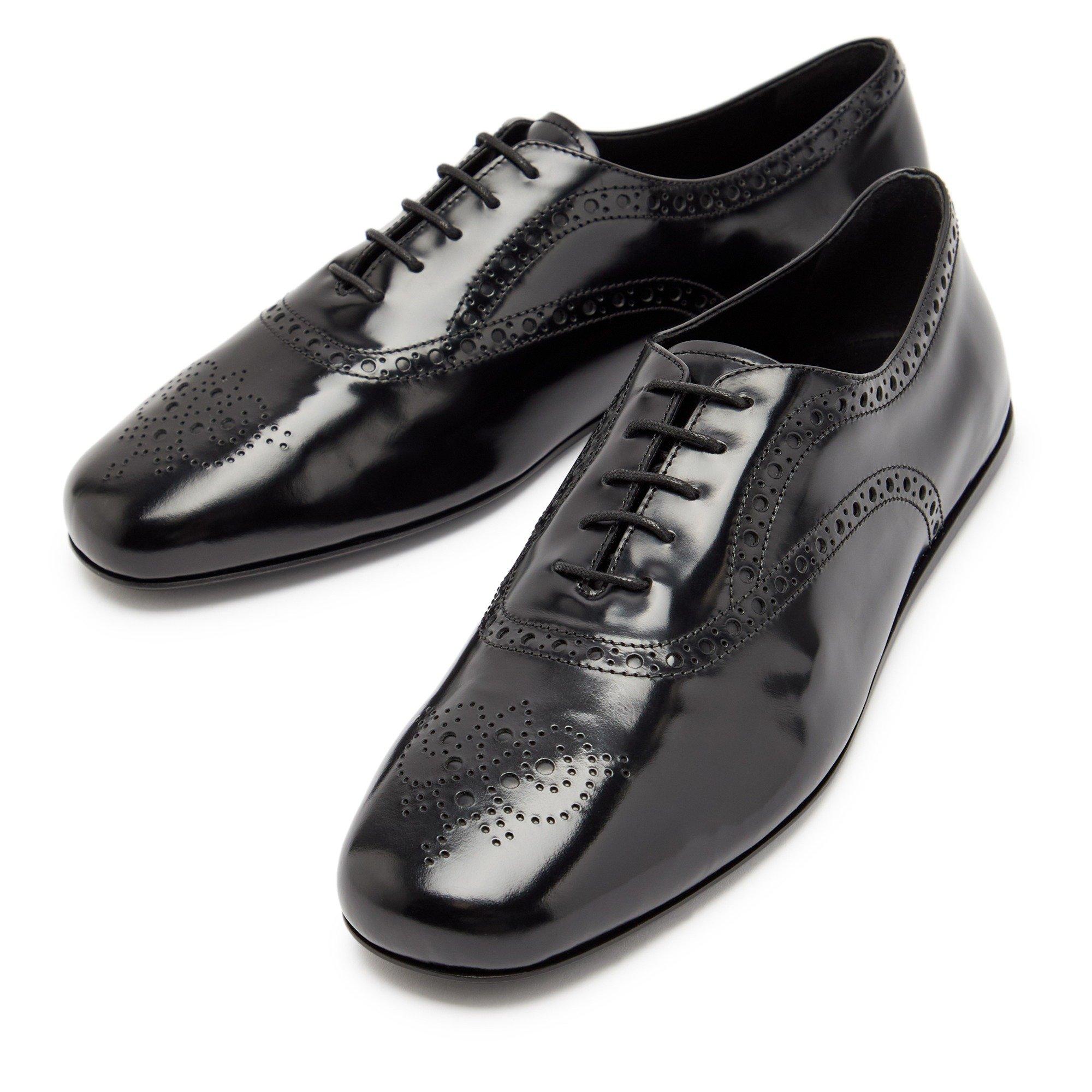 BLACK - Churchs - Women's Rebecca Patent Leather Lace-Up Derby Shoes - 3
