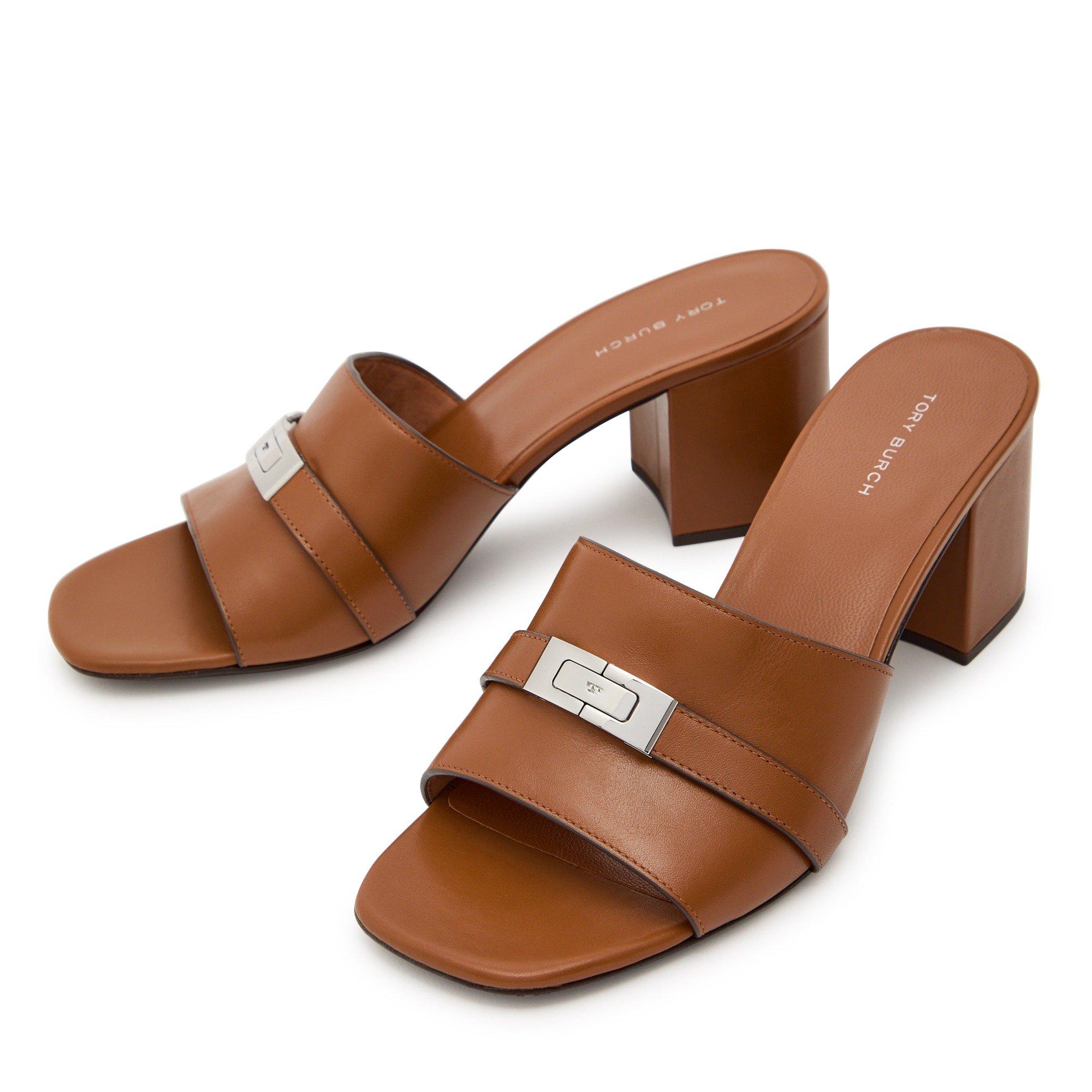 TAN - Tory Burch - LEE LEE HEELED MULE - 3