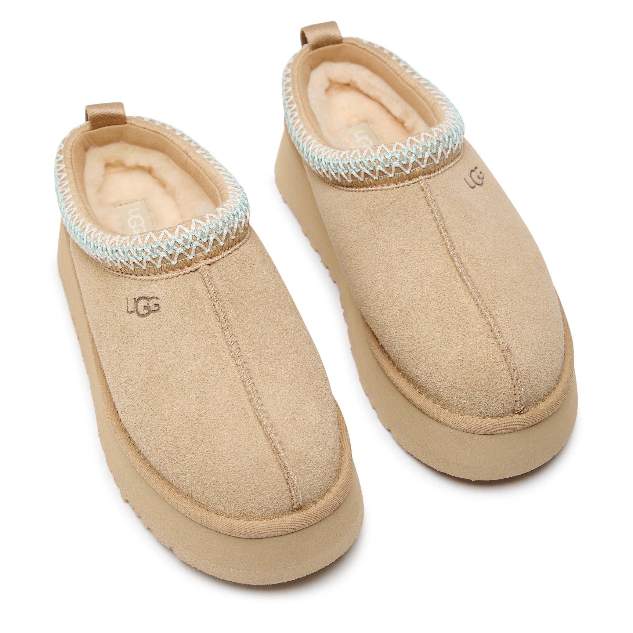 BEIGE - Ugg - Women's Tazz II Suede Flat Mules - 3
