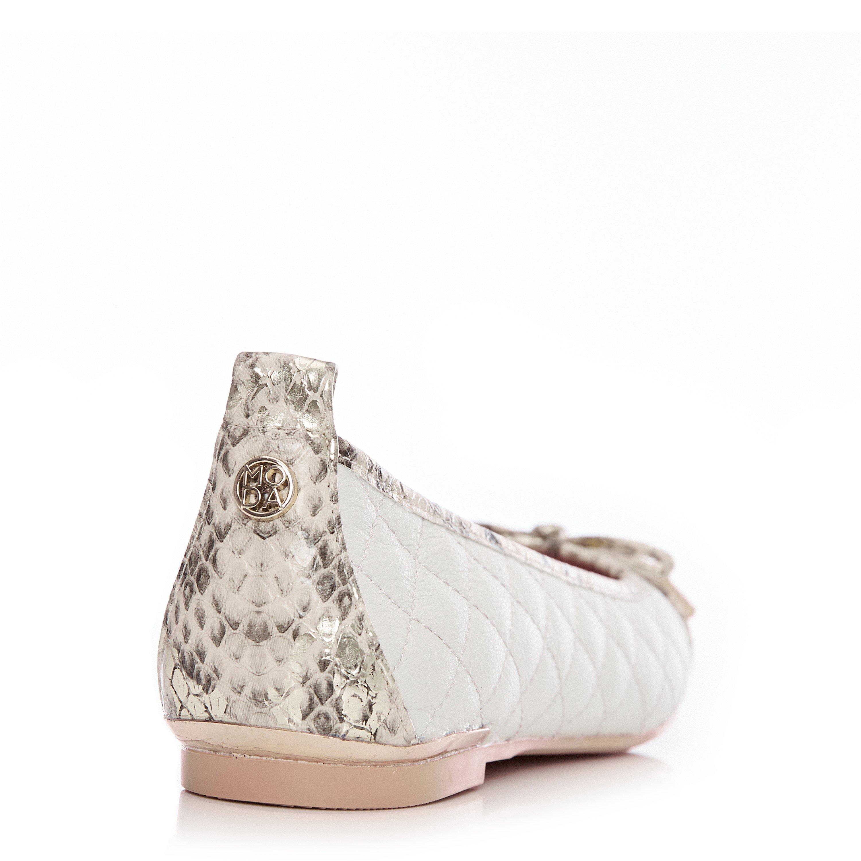 OFF WHITE - Moda in Pelle - Follo Ballet Shoes - 4